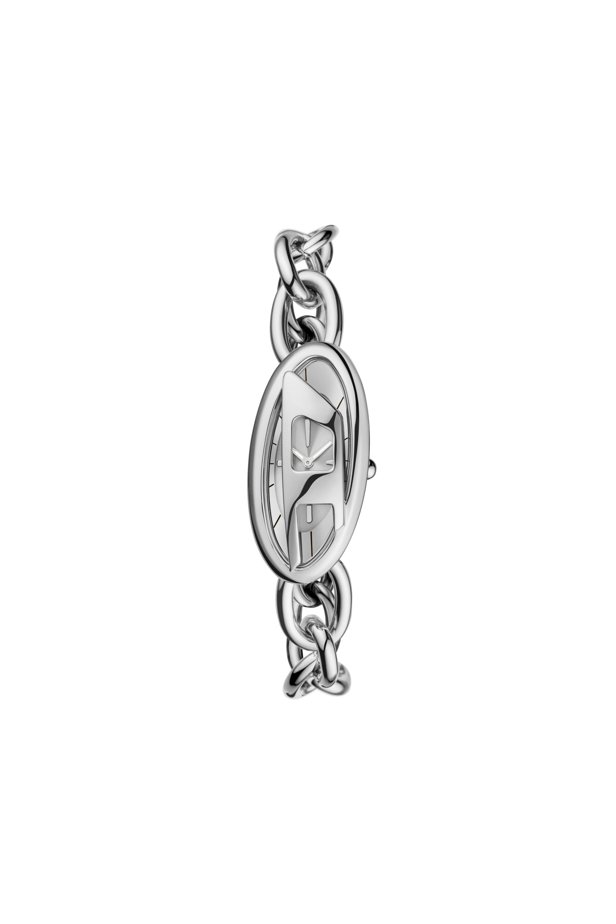 ブランド通販 Women's D-Era Diesel | Silver | Watch Steel Stainless -Hand Two 時計