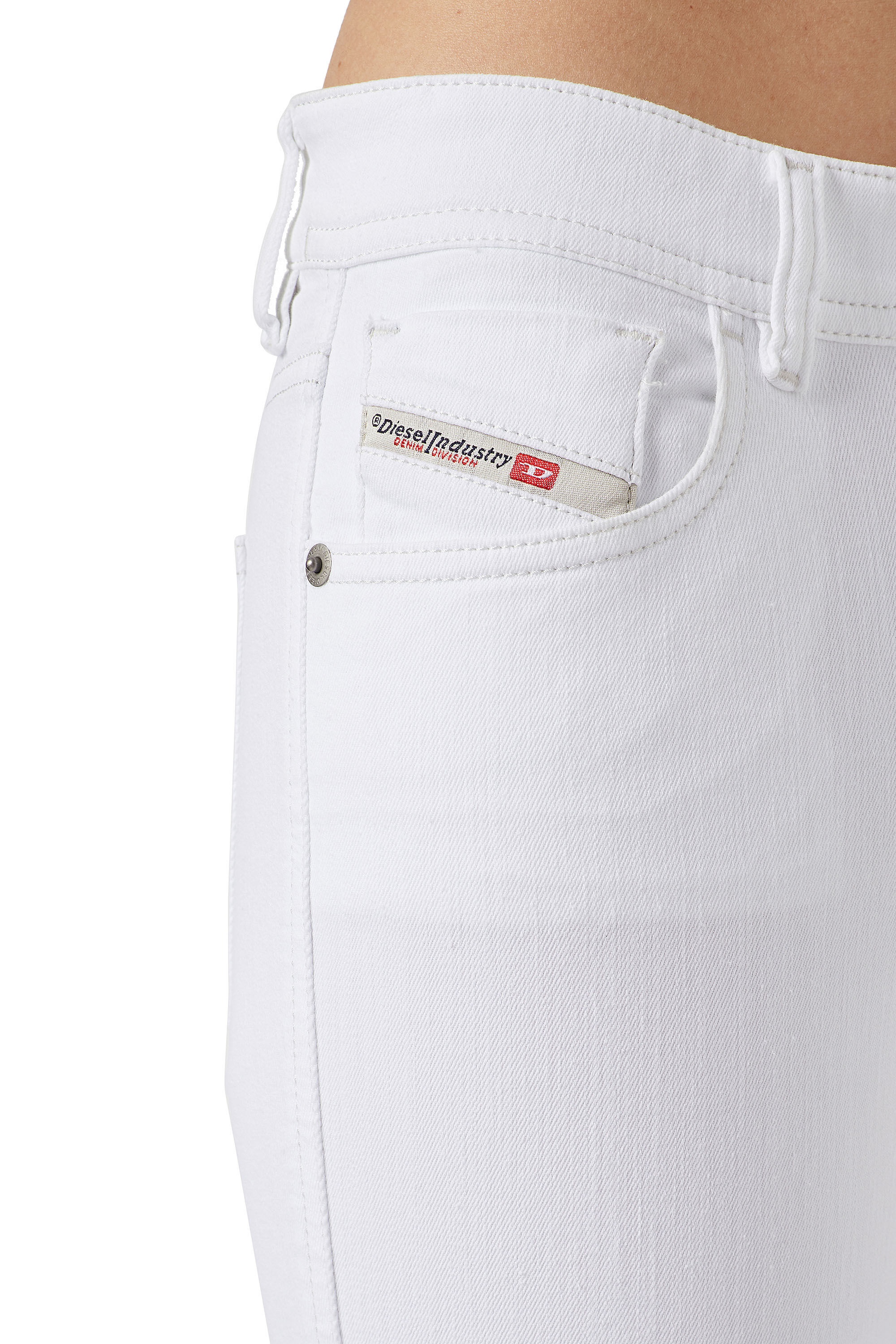 Diesel - Super skinny Jeans 2017 Slandy 09C78, White - Image 4