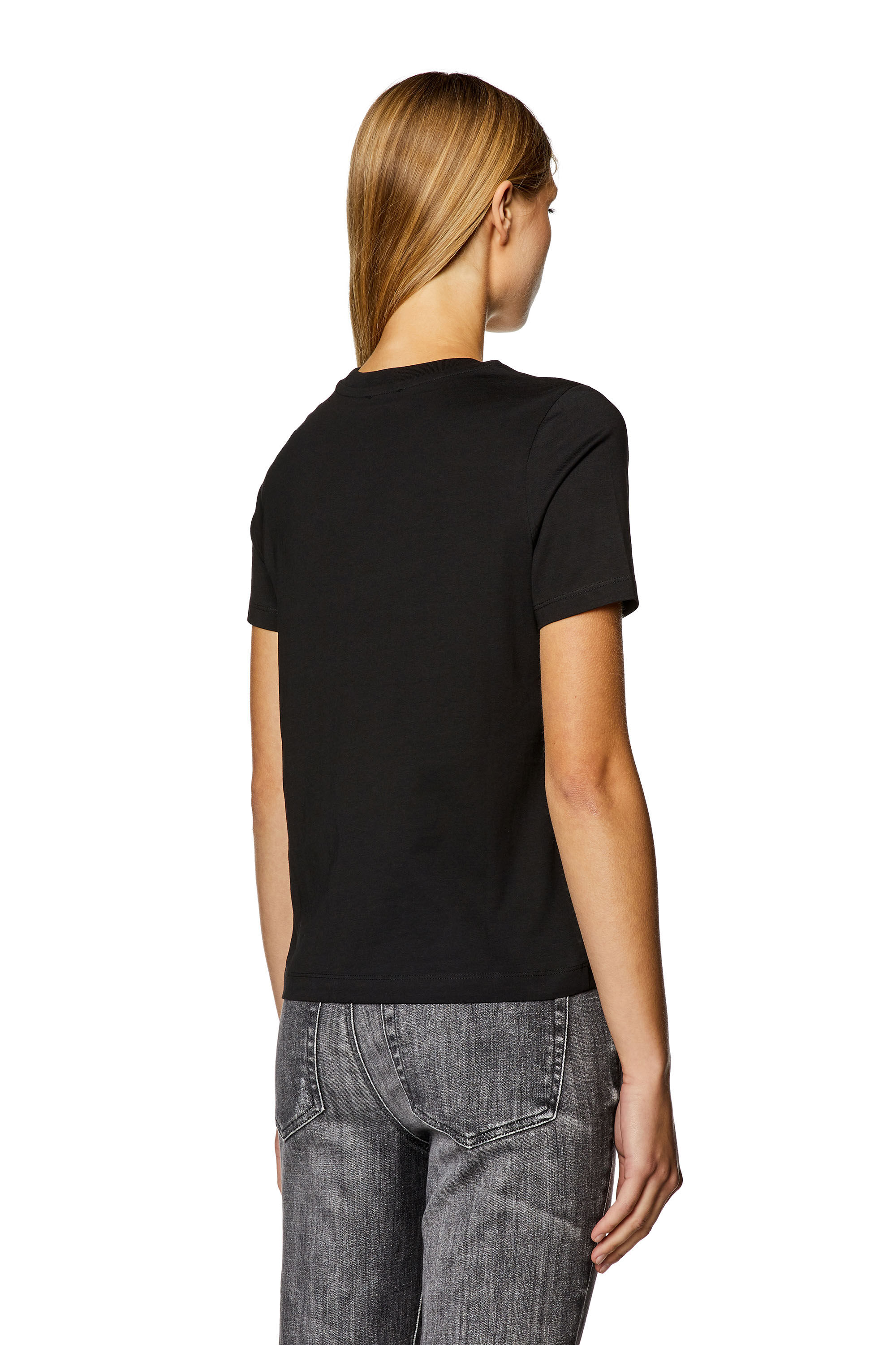 T-REG-D Woman: T-shirt with mini logo patch | Diesel
