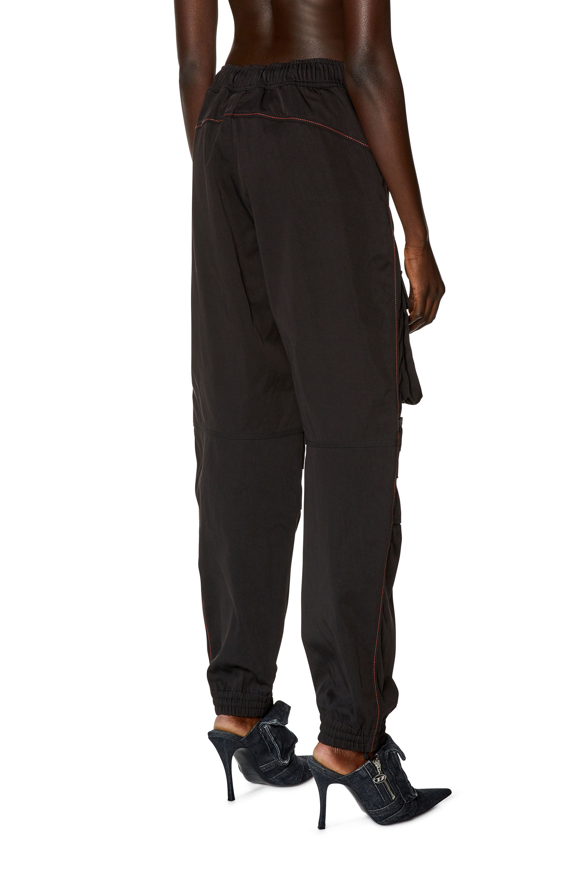 Women's Skater Cargo pants in nylon twill | Black | Diesel