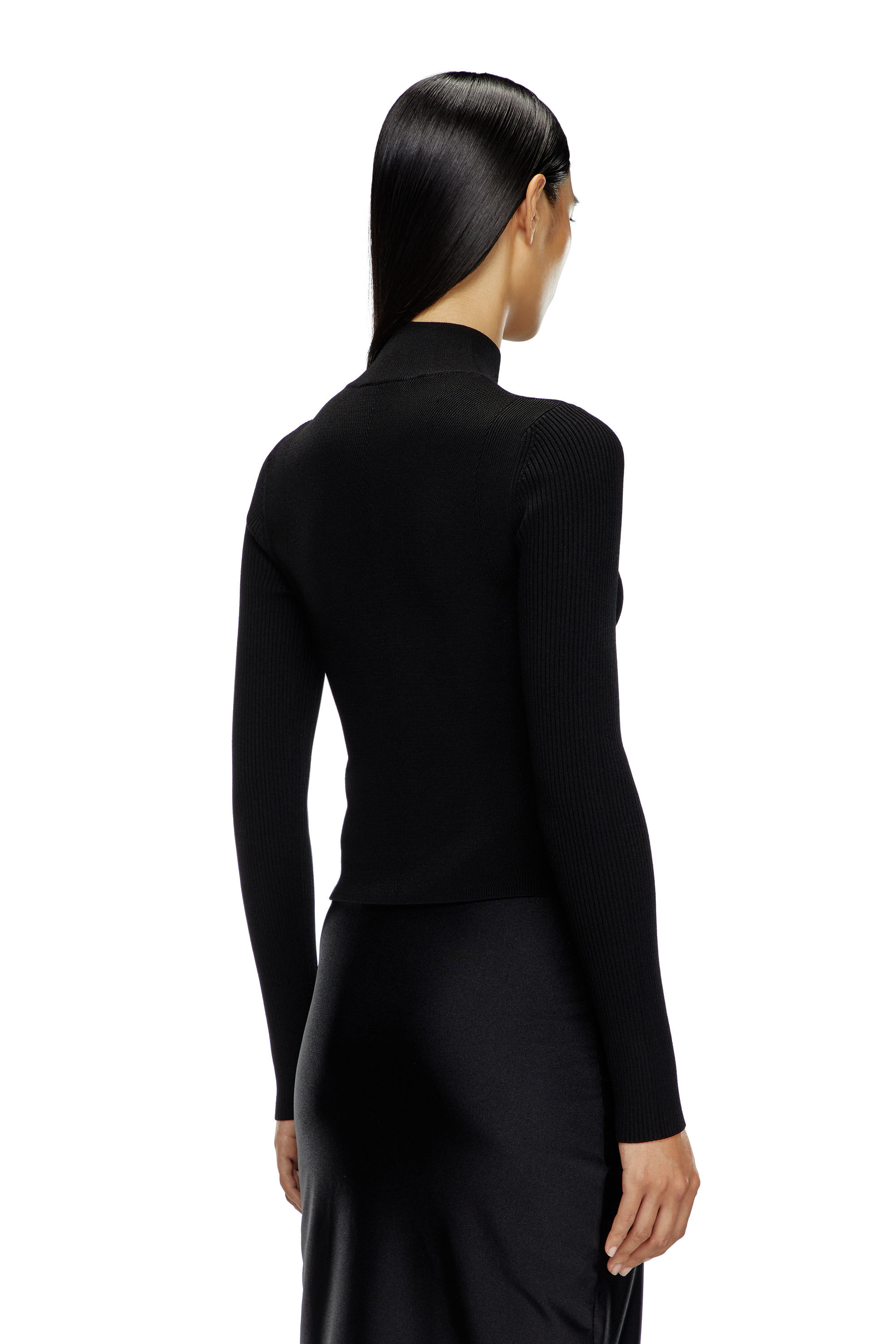 Women's Rib-knit top | Black | Diesel
