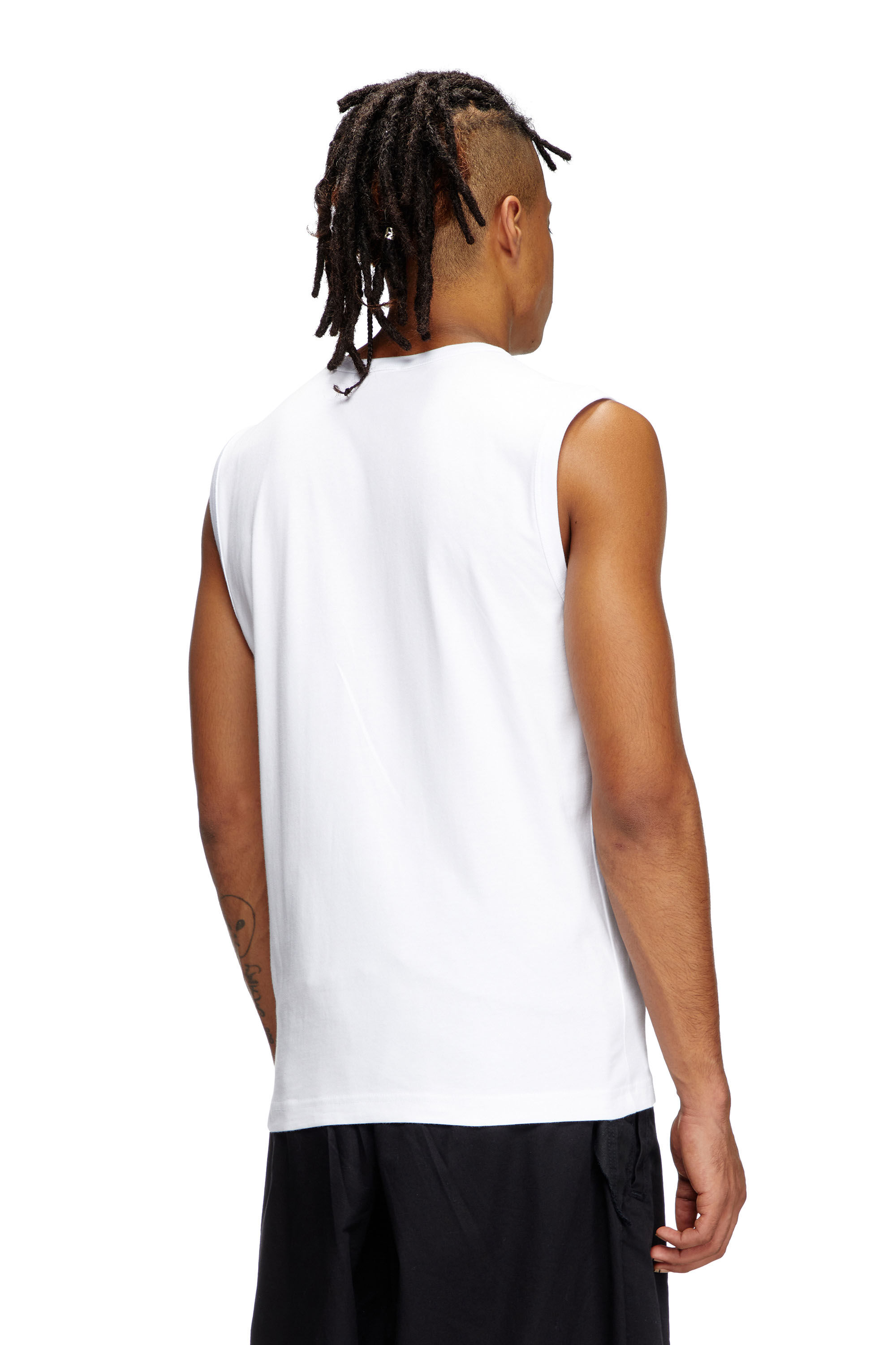 Diesel - T-BISCO-BIGOVAL, Top sin mangas Hombre in Blanco - 4