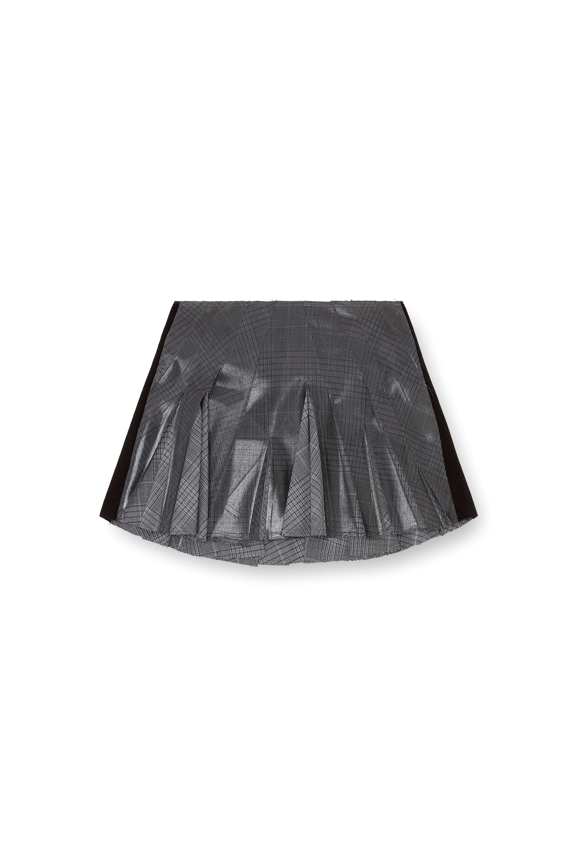 Women's Mini skirt with Prince of Wales check | Grey | Diesel