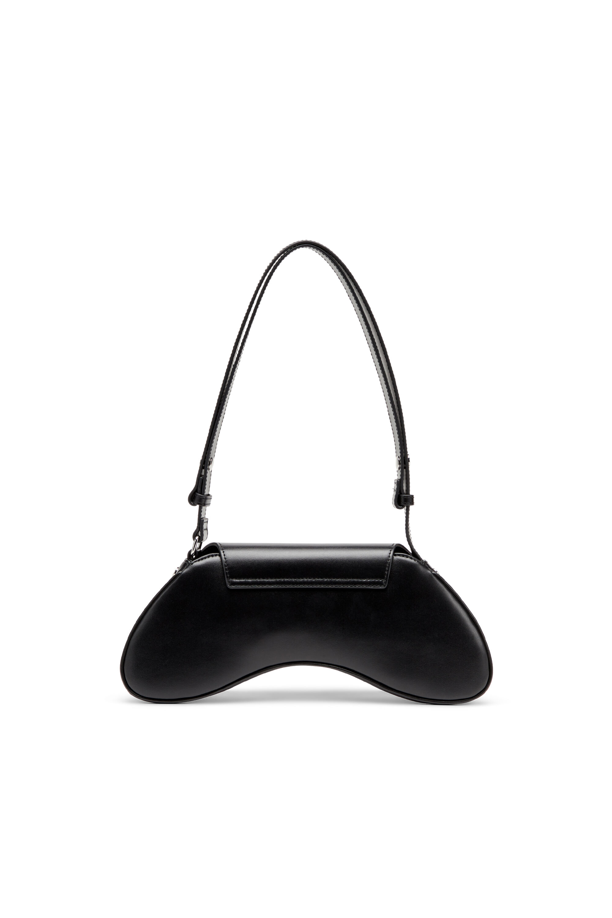 Diesel - PLAY CROSSBODY, Woman's Play-Crossbody bag in semi gloss leather in Black - 3