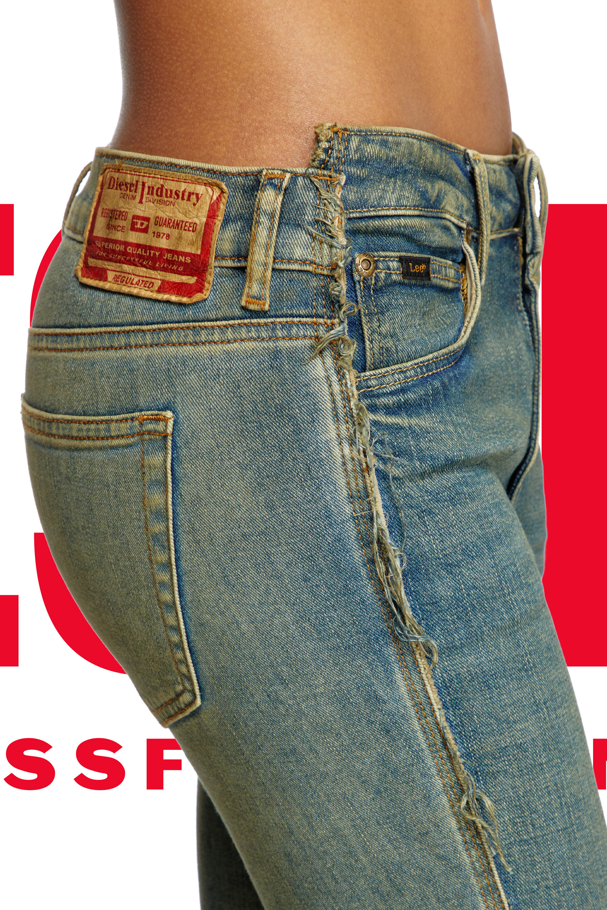 Diesel - Regular Jeans Dieseloves 02 09N01 Mujer, Azul Oscuro - 2