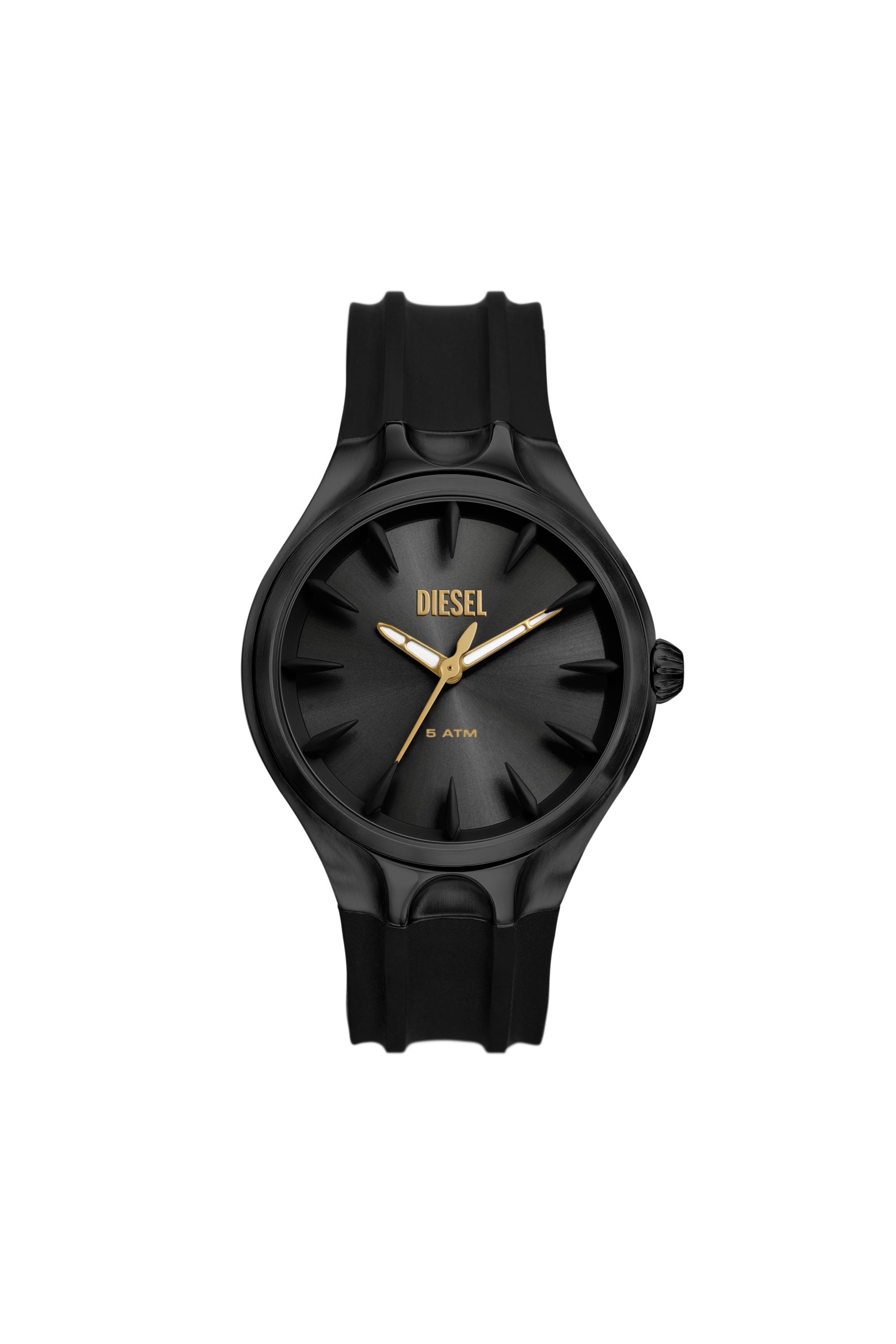 Reloj Streamline de silicona Hombre Negro Diesel