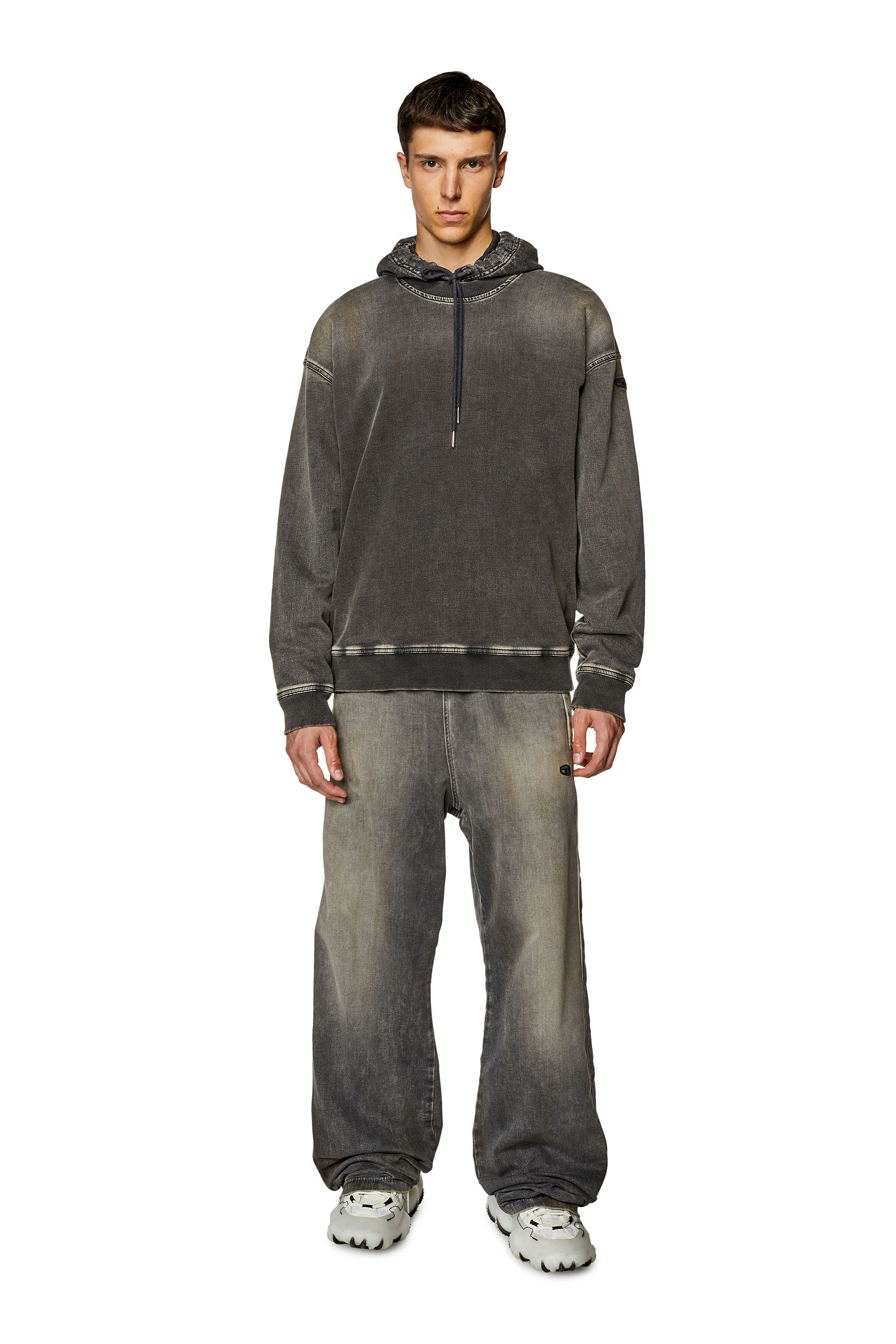 Men's Regular Jeans | Grey | Diesel D-Martians Track Denim
