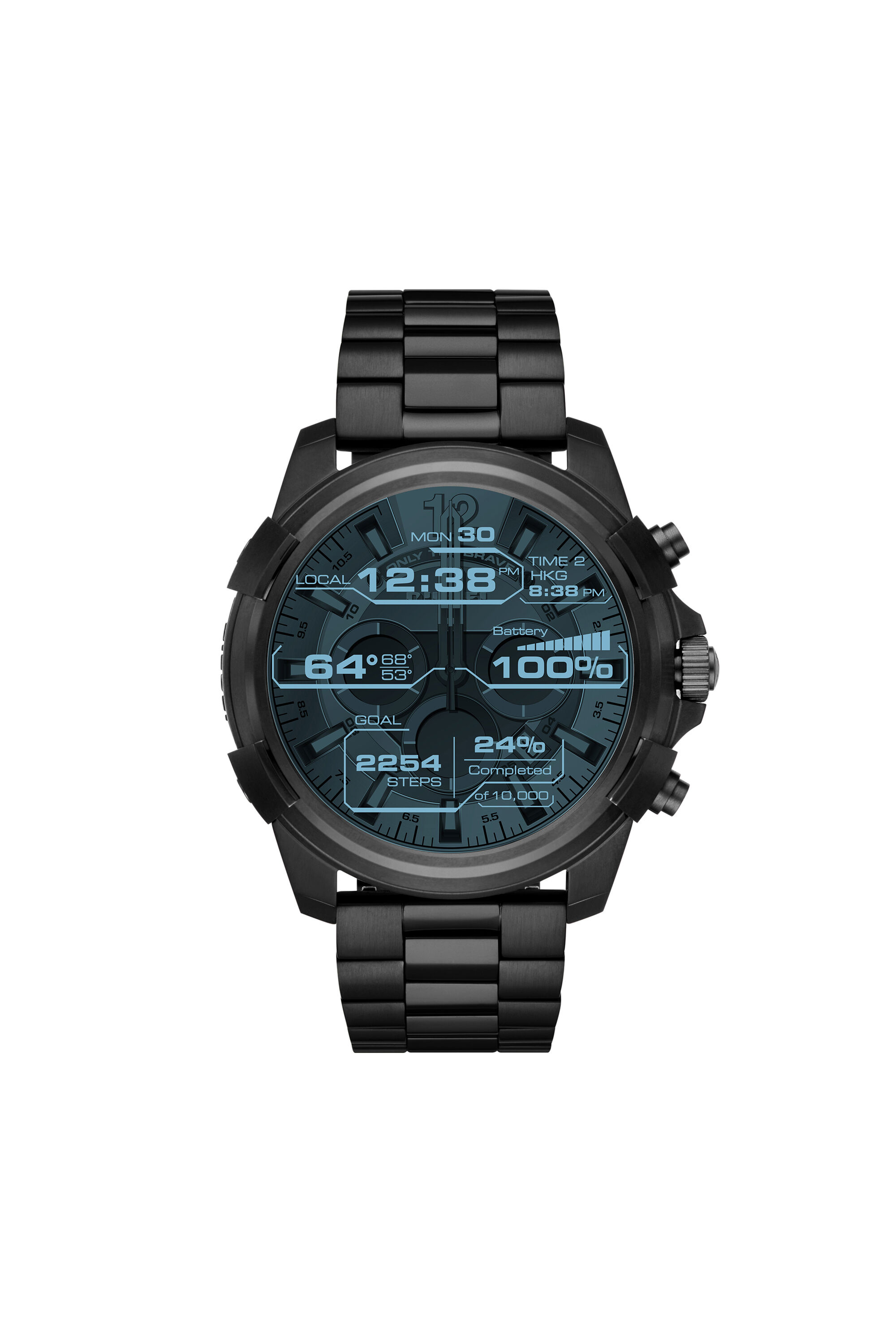 DT2007 Man Black touchscreen smartwatch 48 mm Diesel