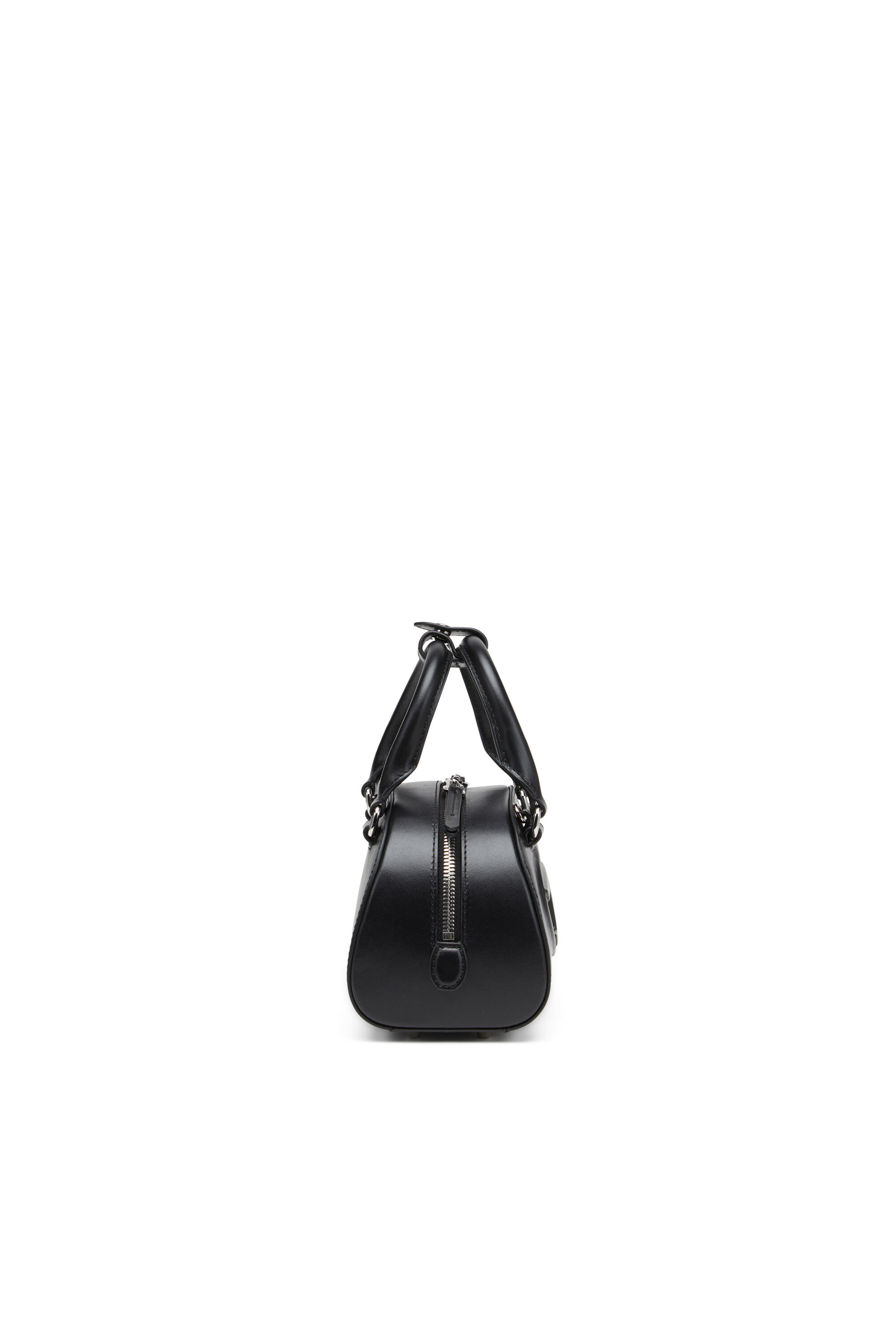 Women's 1DR Dome-Leather mini bowling bag | Black | Diesel