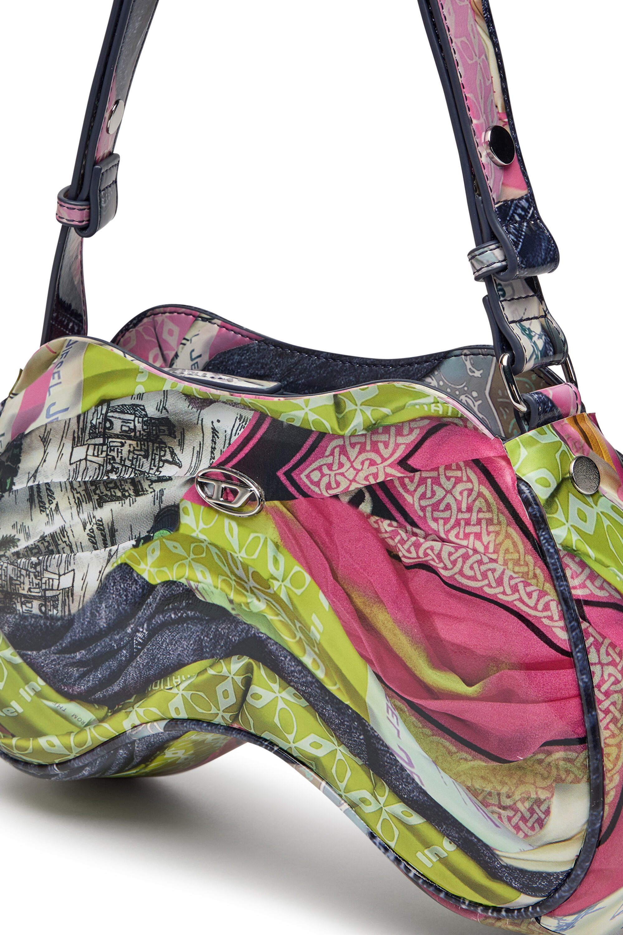 Diesel - PLAY SHOULDER, Play-Bolso de hombro brillante Mujer in Multicolor - 2