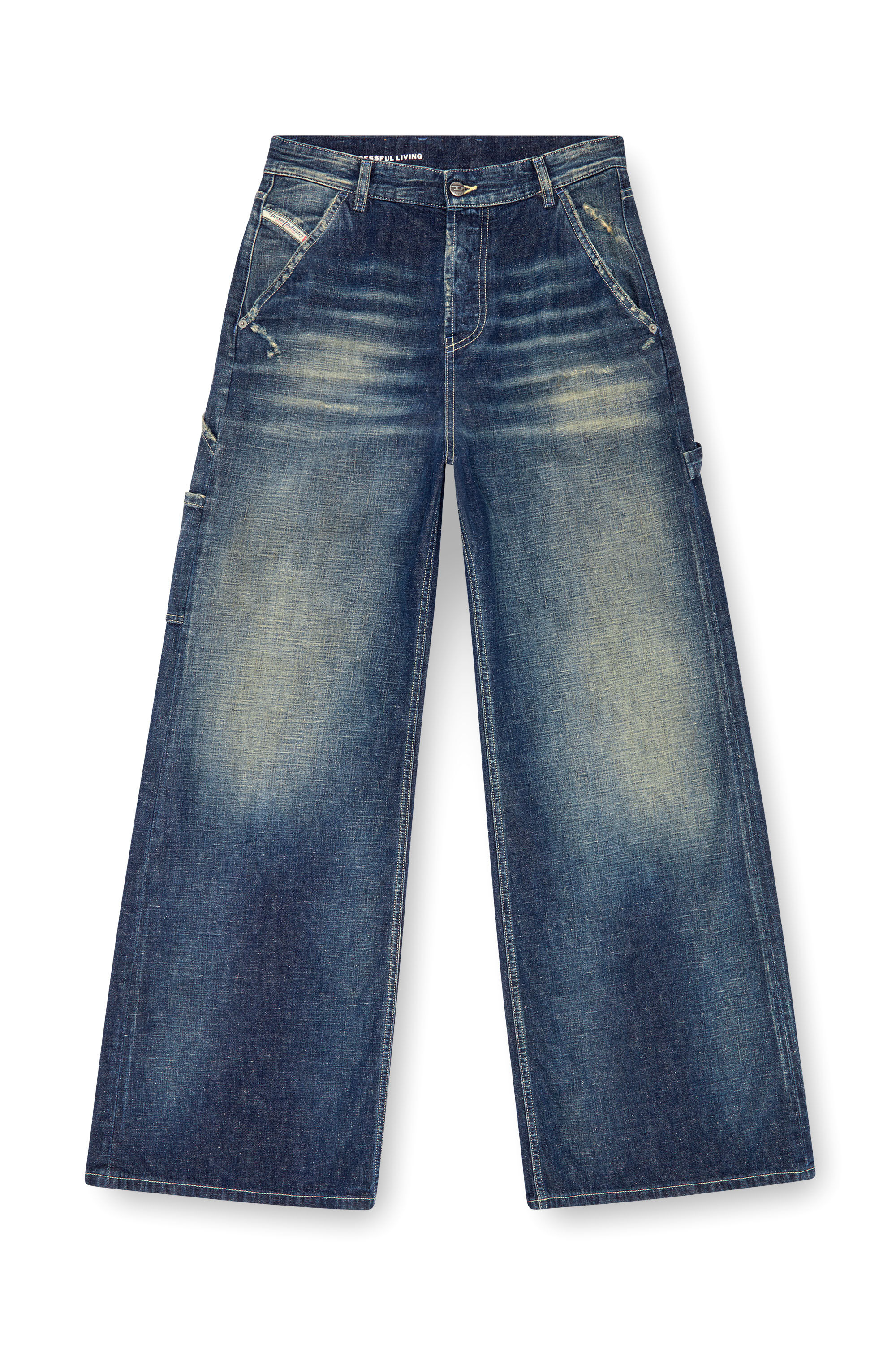 Diesel - Mujer Straight Jeans 1996 D-Sire 09J91, Azul Oscuro - Image 2