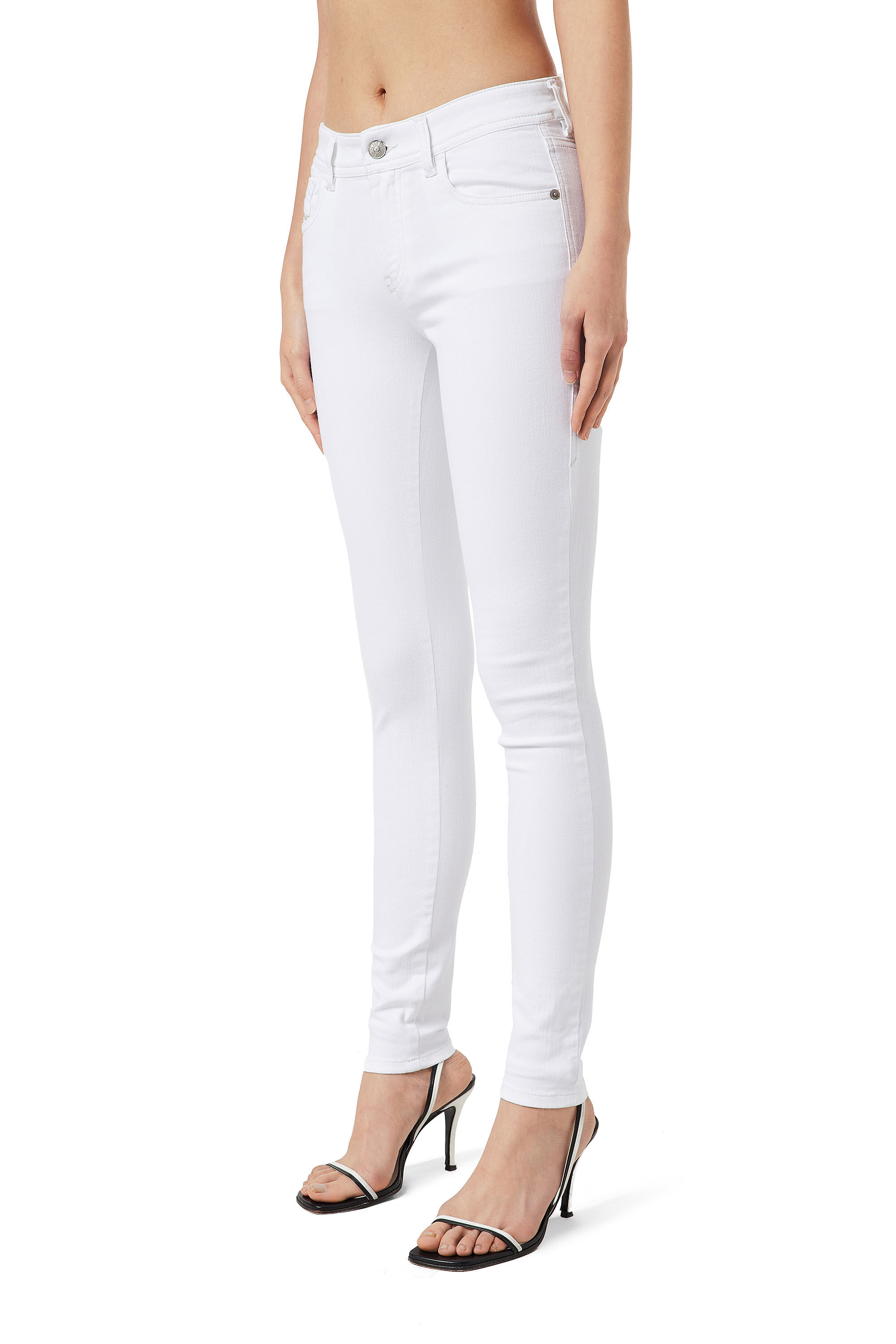 Diesel - Super skinny Jeans 2017 Slandy 09C78, White - Image 6
