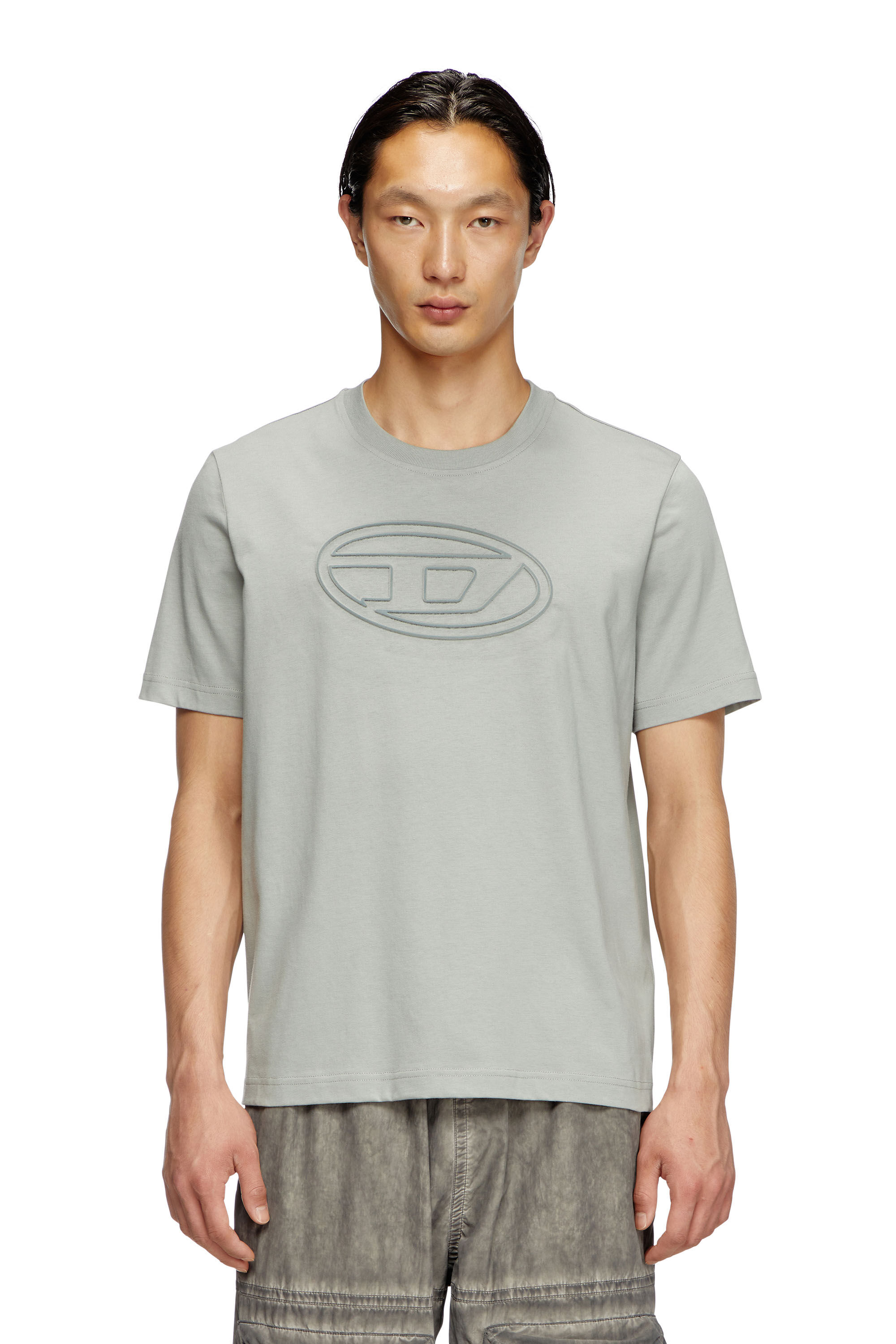 Tシャツ・カットソー T-ADJUST-BIGOVAL LOGO T-SHIRT T-ADJUST-BIGOVAL T-shirt with embossed Oval D｜ホワイト