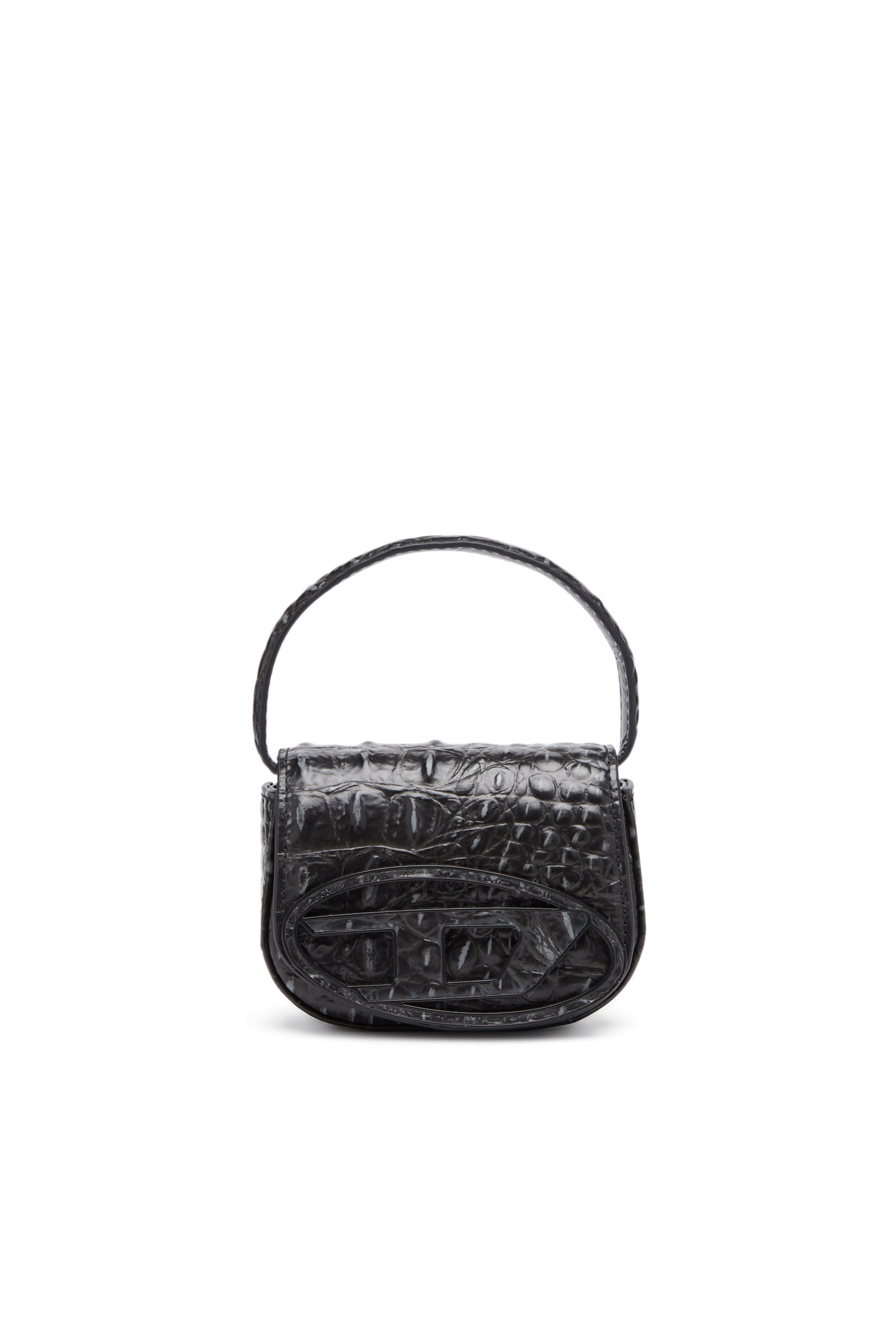Maje Lover crocodile-effect Bag Strap - Black