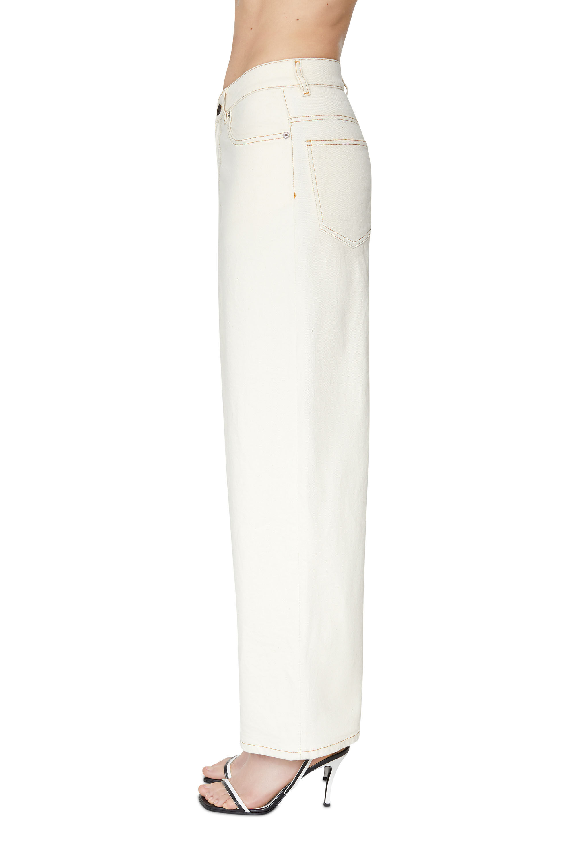 Diesel - 2000 Widee 09B94 Bootcut and Flare Jeans, White - Image 6