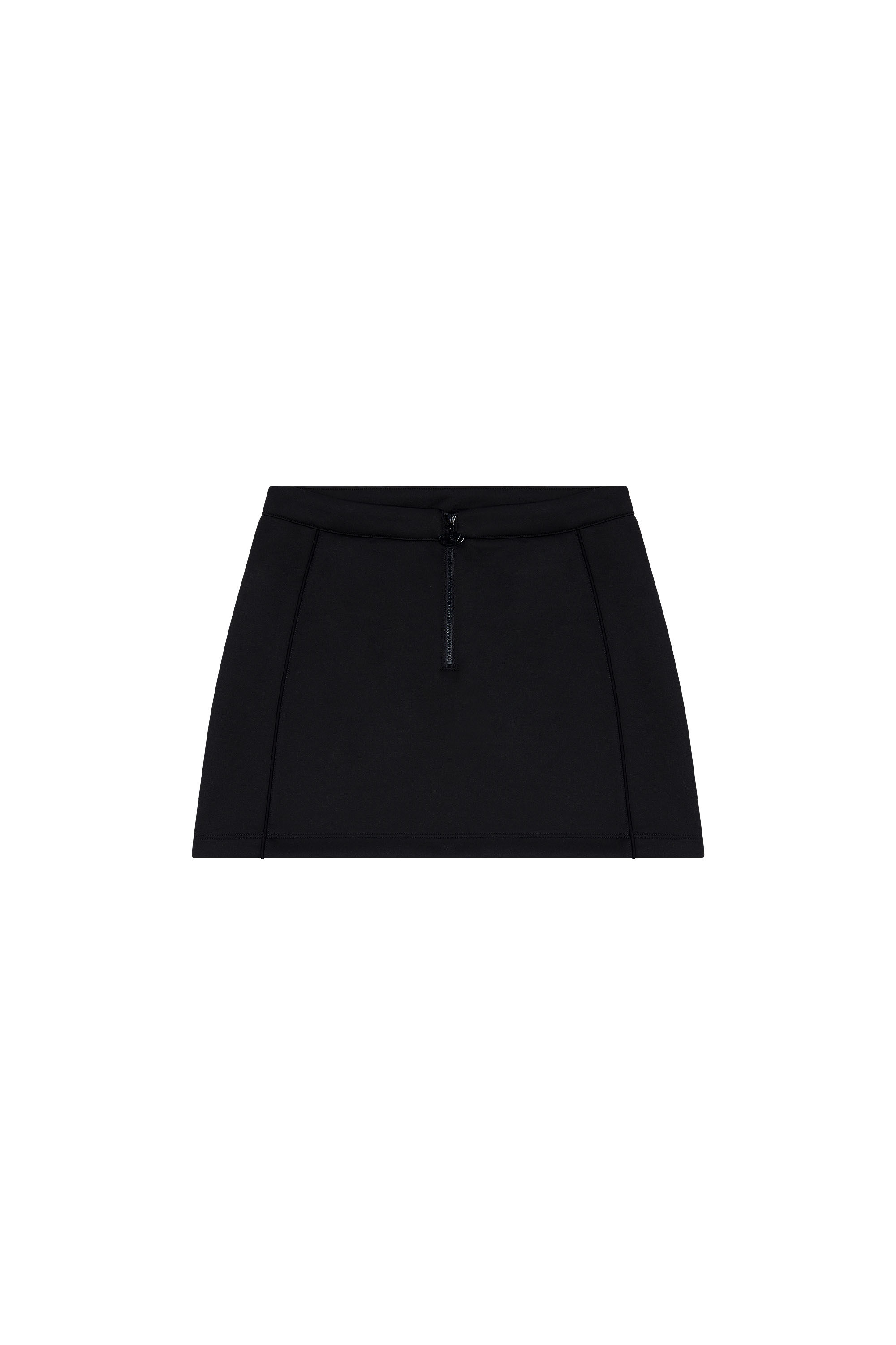 Women's Mini skirt with cut-out back | Black | Diesel