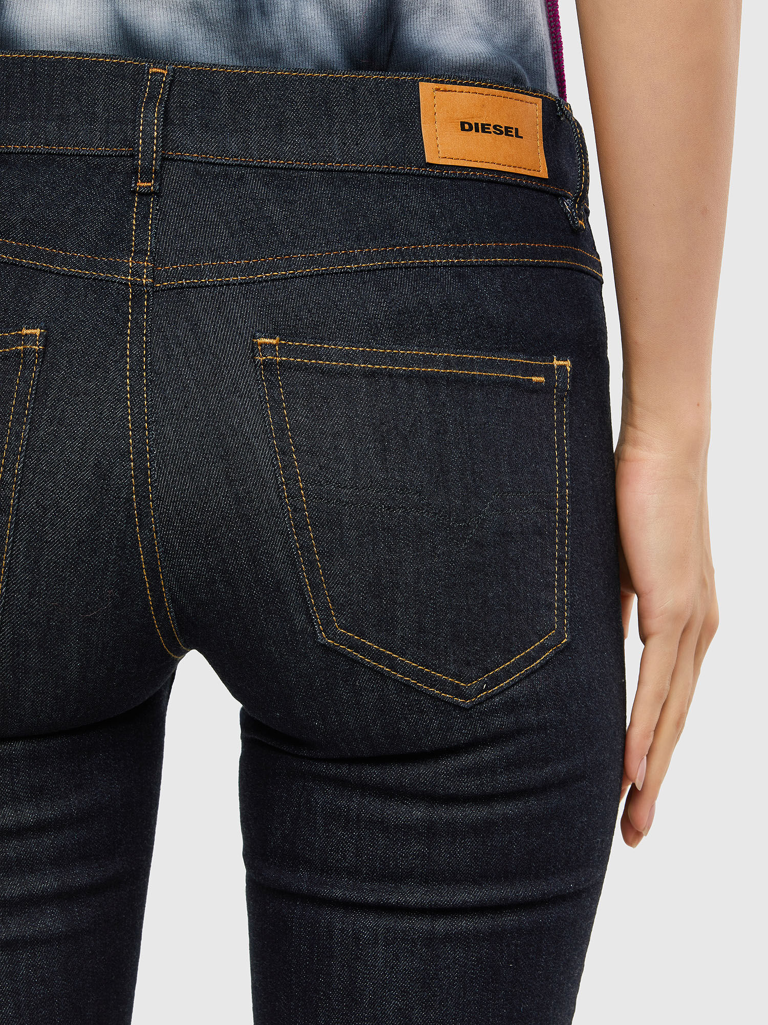 Sandy 069MX Woman Straight Dark blue Jeans Diesel