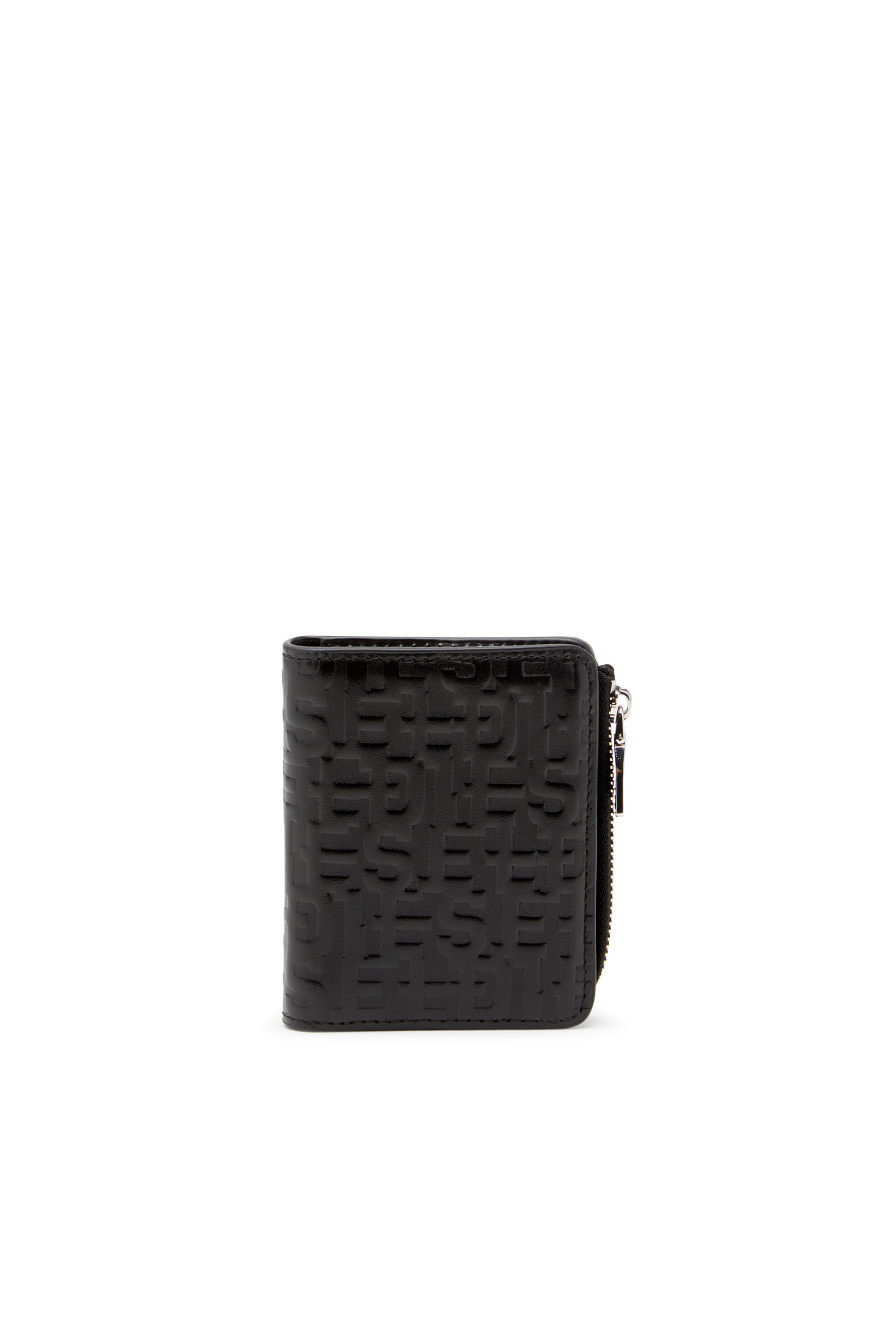 Diesel - PC MONOGRAM CARD HOLDER ZIP L, Negro - Image 1