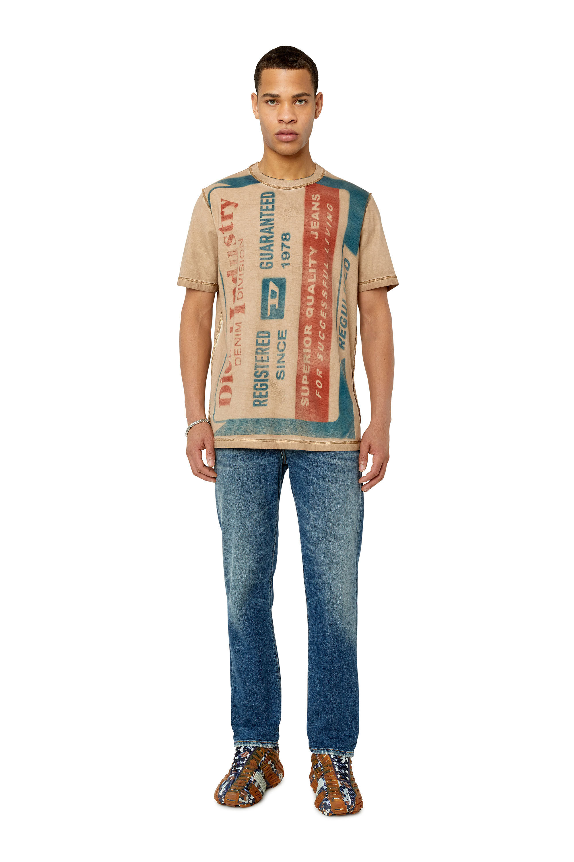 2020 D-VIKER Man: straight Light blue Jeans | Diesel
