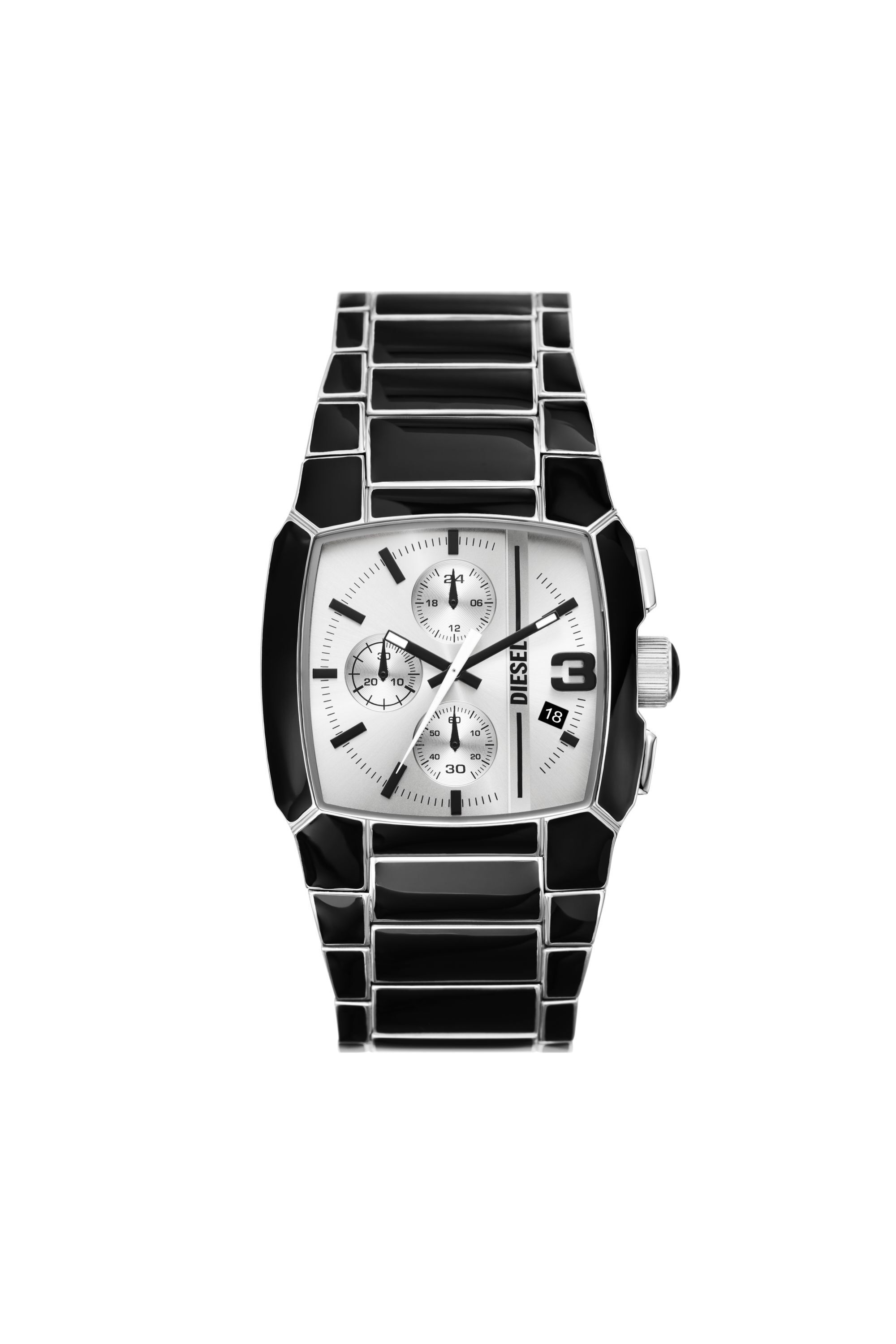 Men's Cliffhanger black enamel and stainless steel watch | Black 