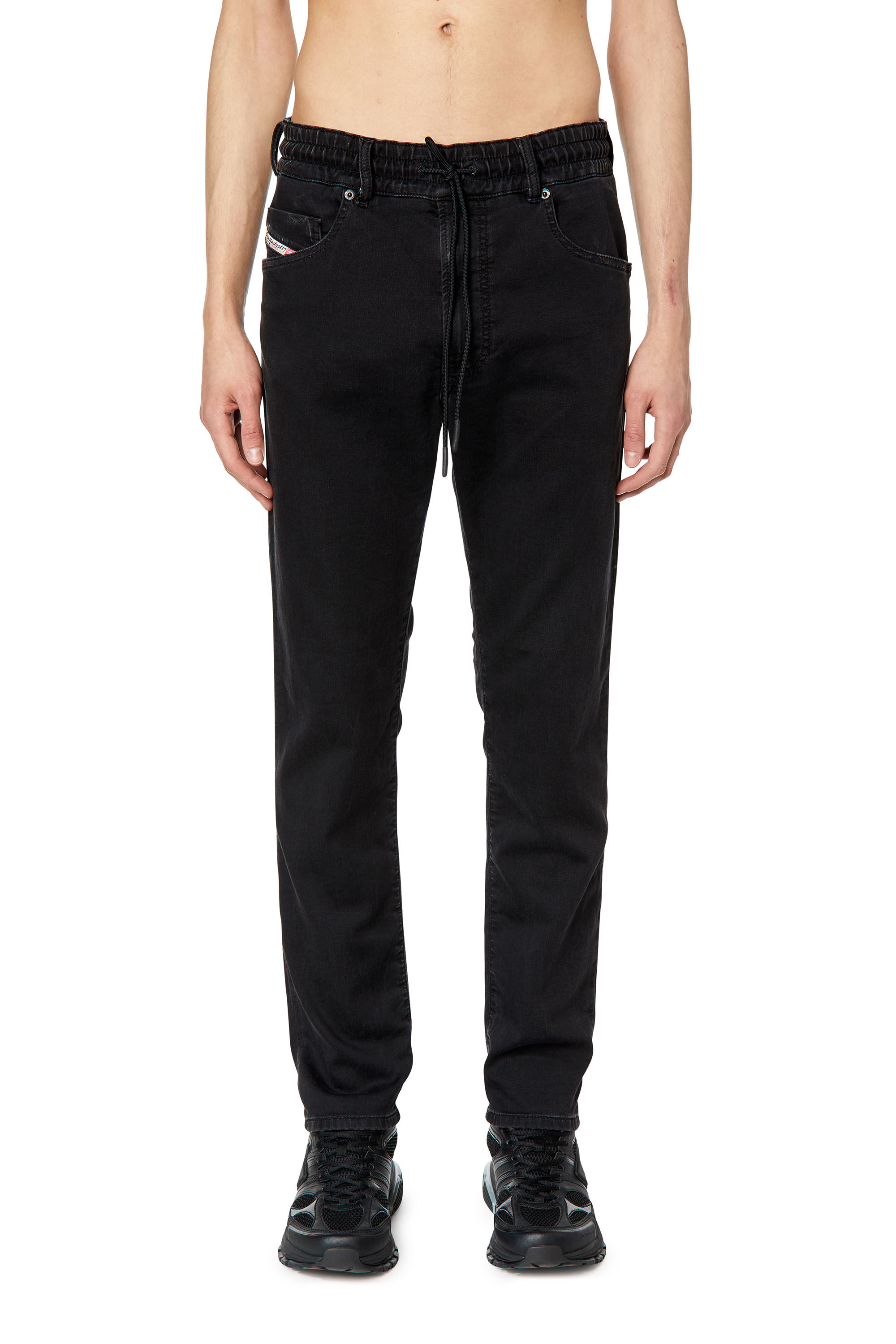 Diesel - Tapered 2030 D-Krooley Joggjeans® 068DX, Negro/Gris oscuro - Image 3