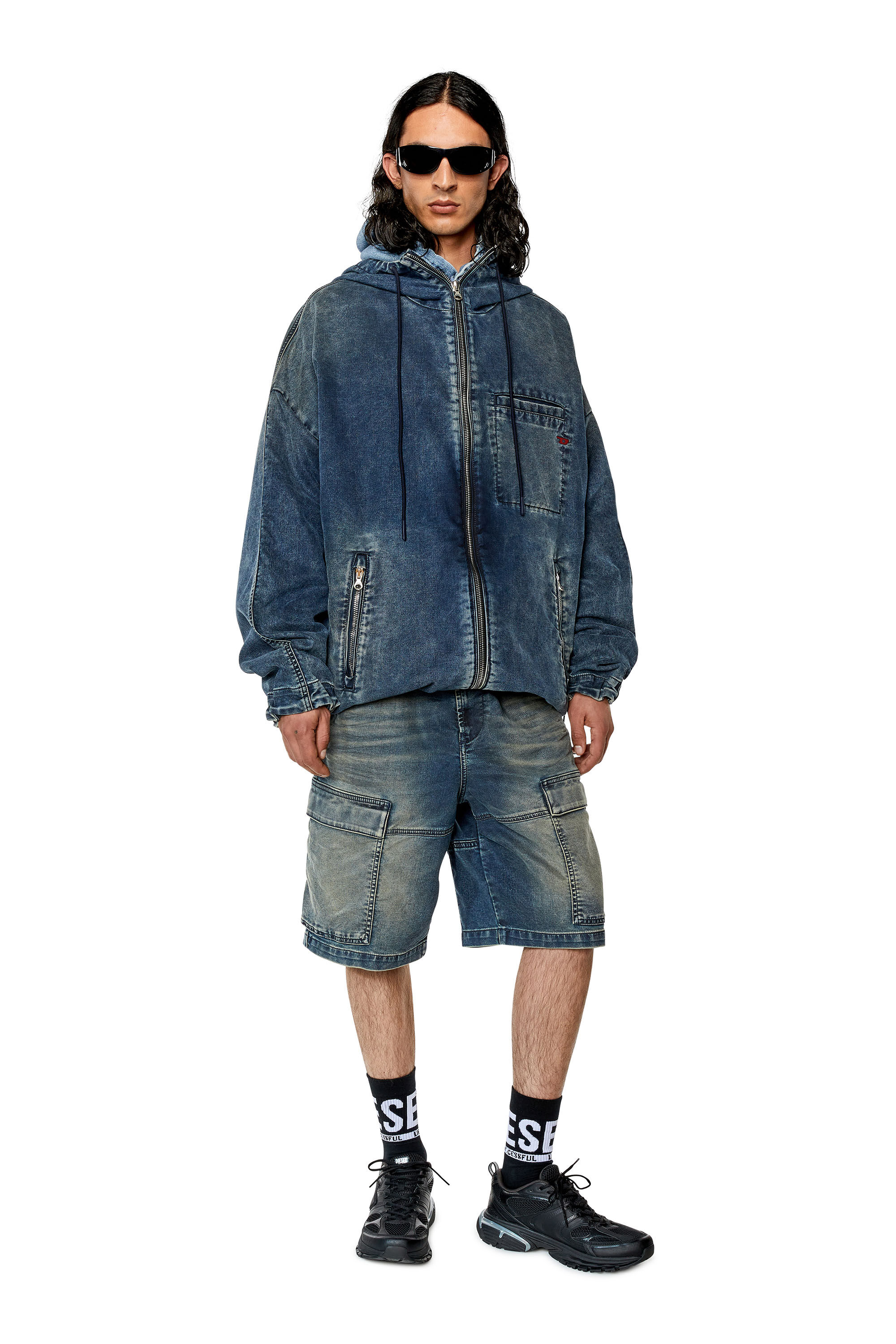 Scotch & Soda Oversize Hooded Denim Parka