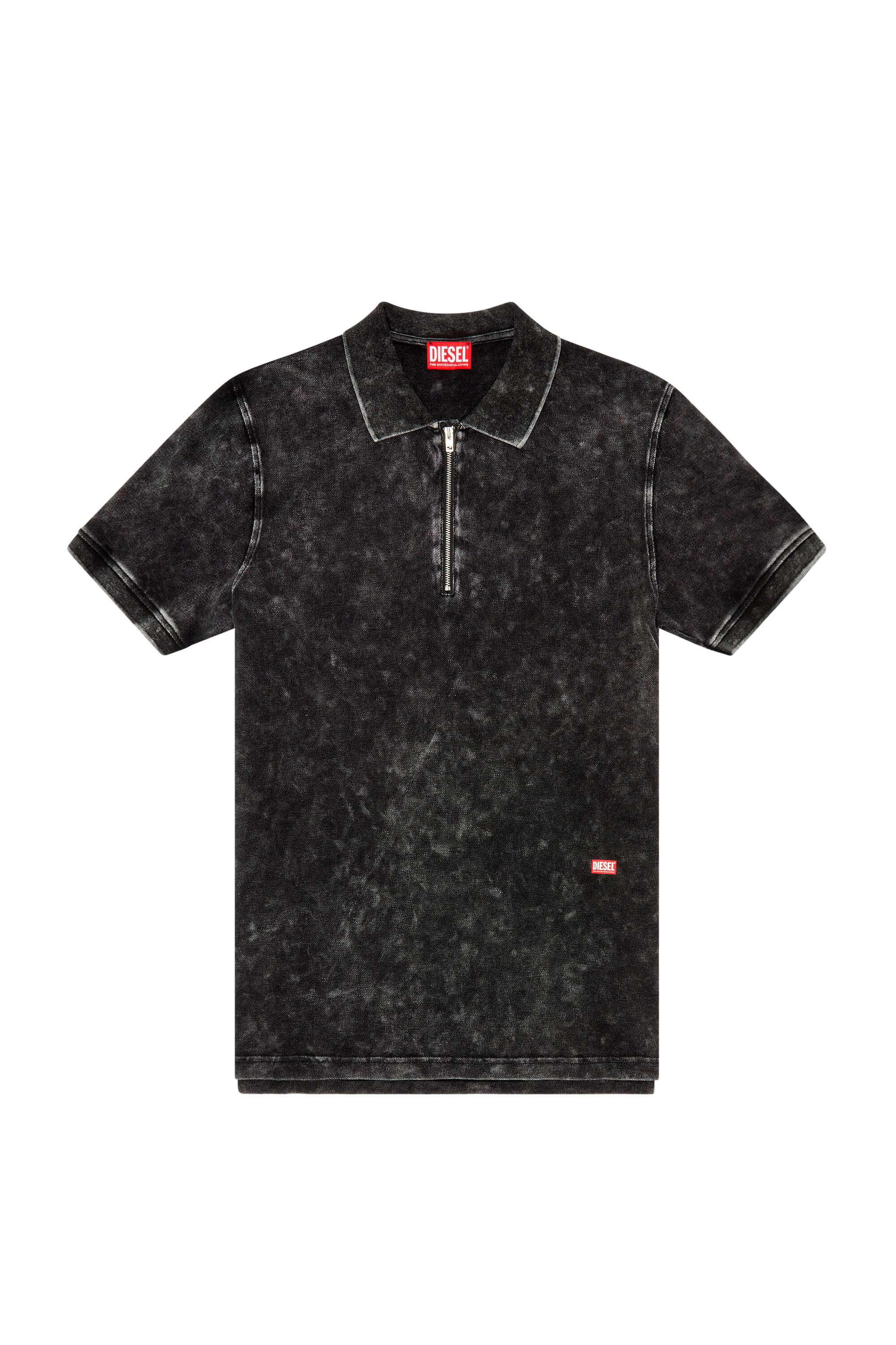 福袋セール | piqué faded in shirt Polo Men's Black Diesel | トップス