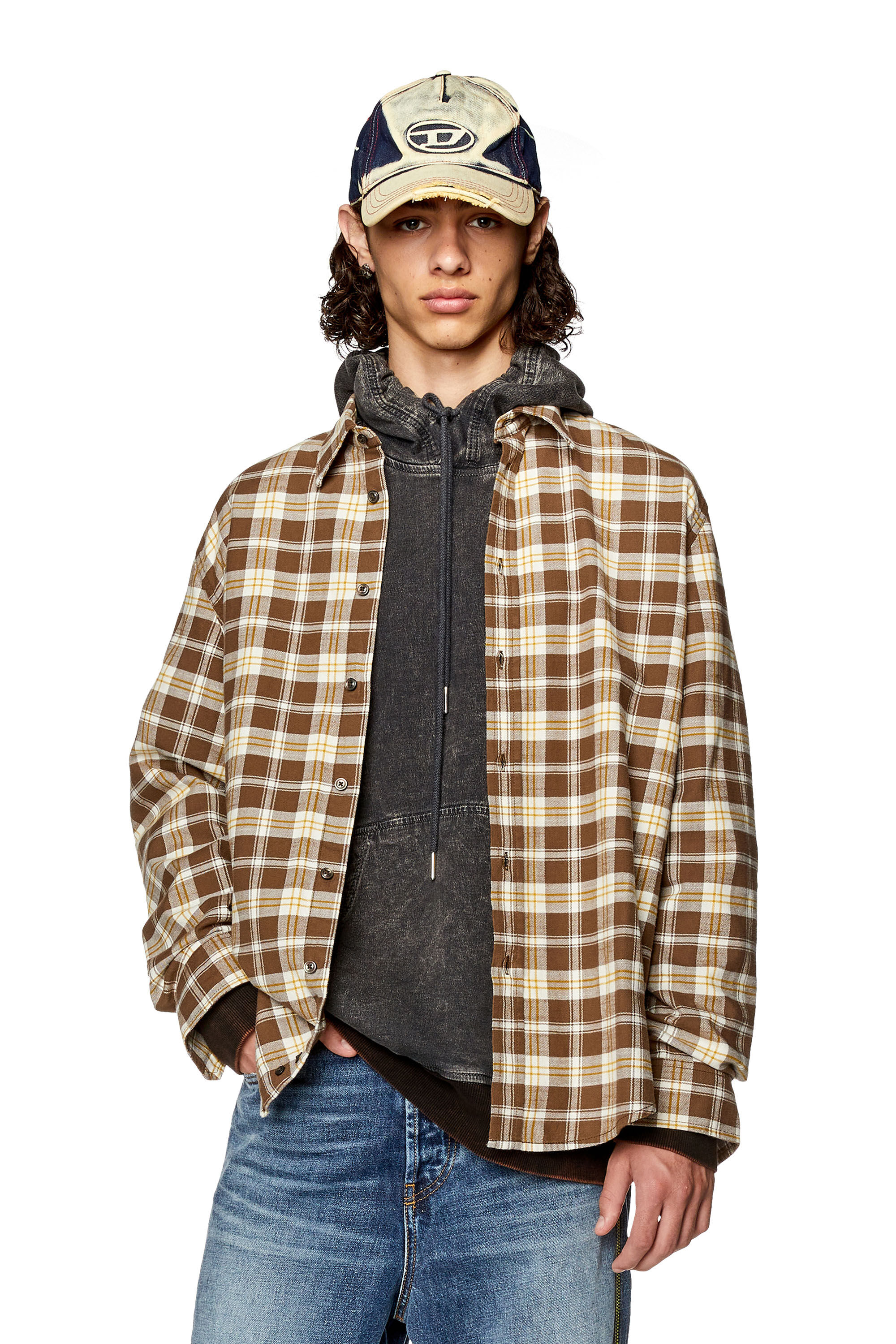 Men's Shirt in checked flannel | S-UMBE-CHECK-NW Diesel