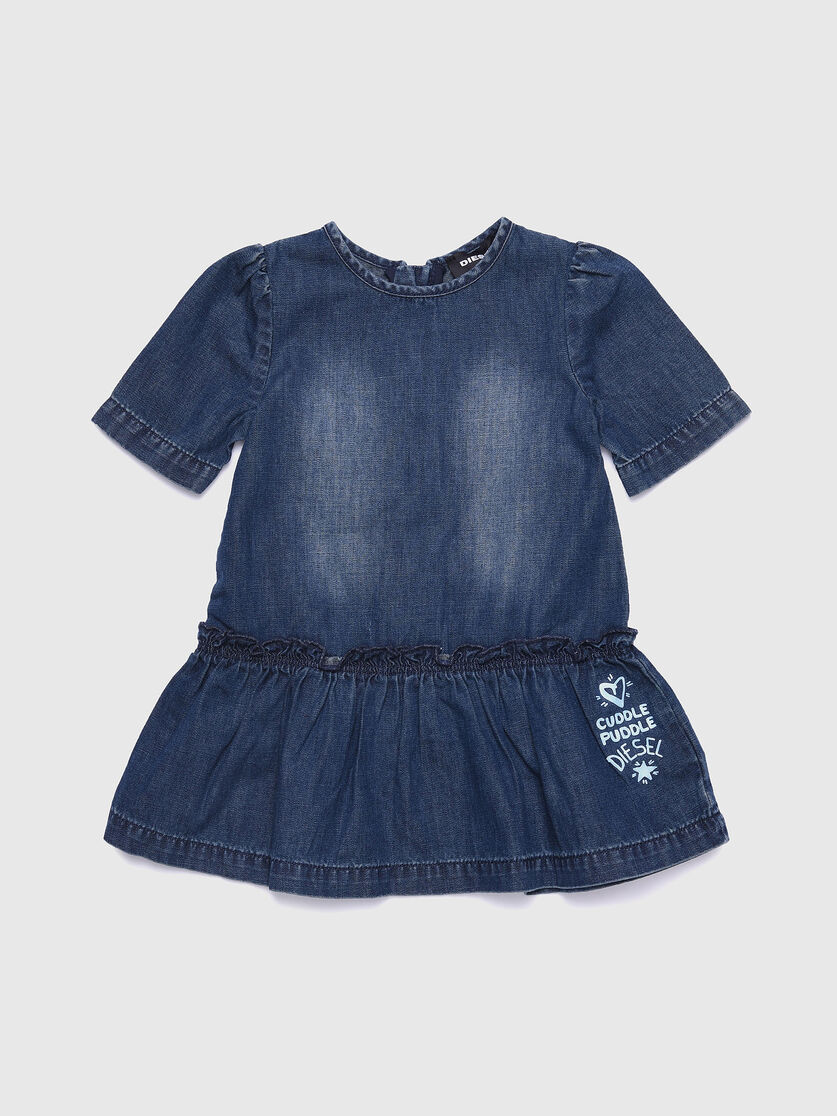 Duoreb Baby Girl Denim Dress With Ruffles Diesel