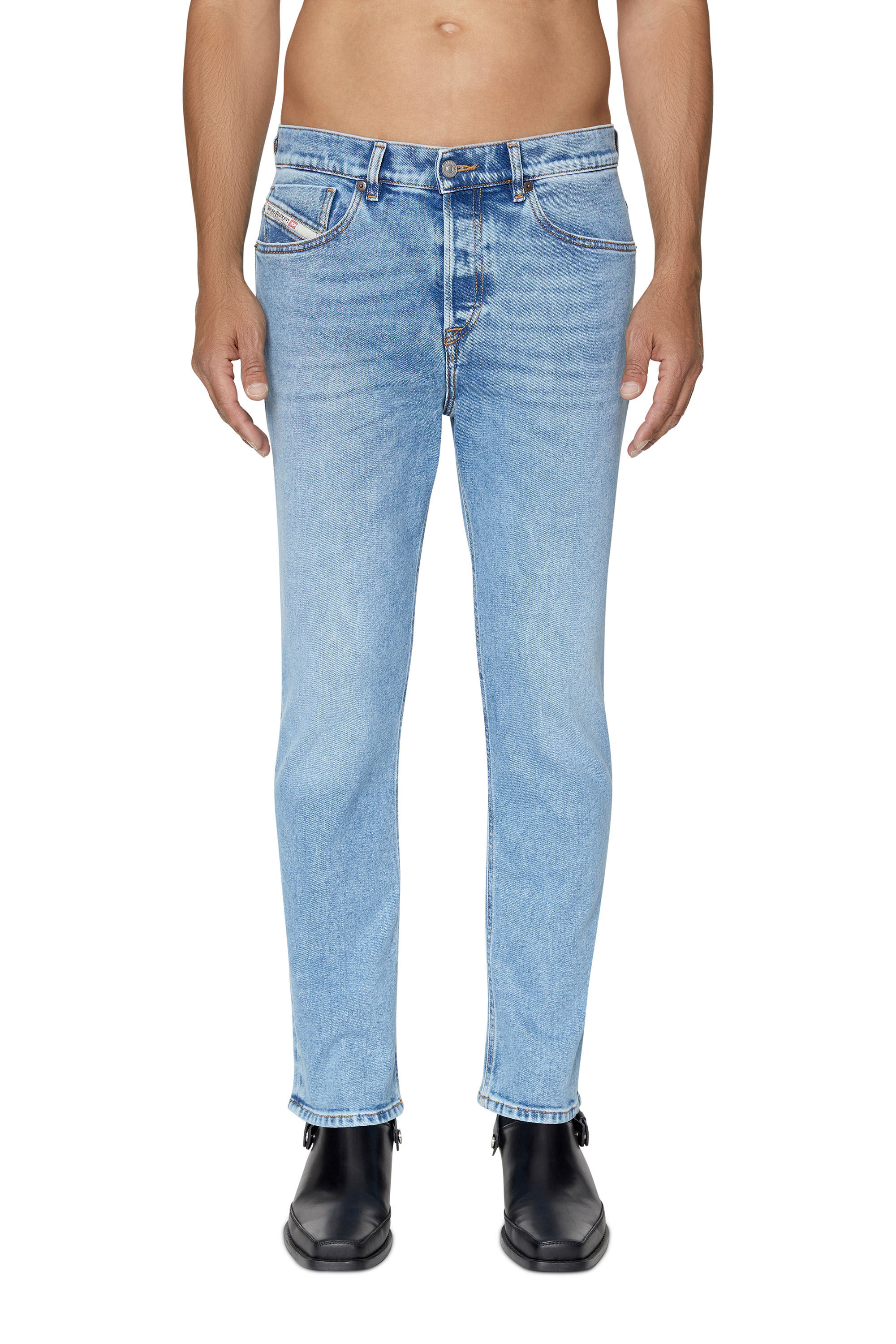 Diesel - Tapered Jeans 2005 D-Fining 09B92, Azul Claro - Image 3