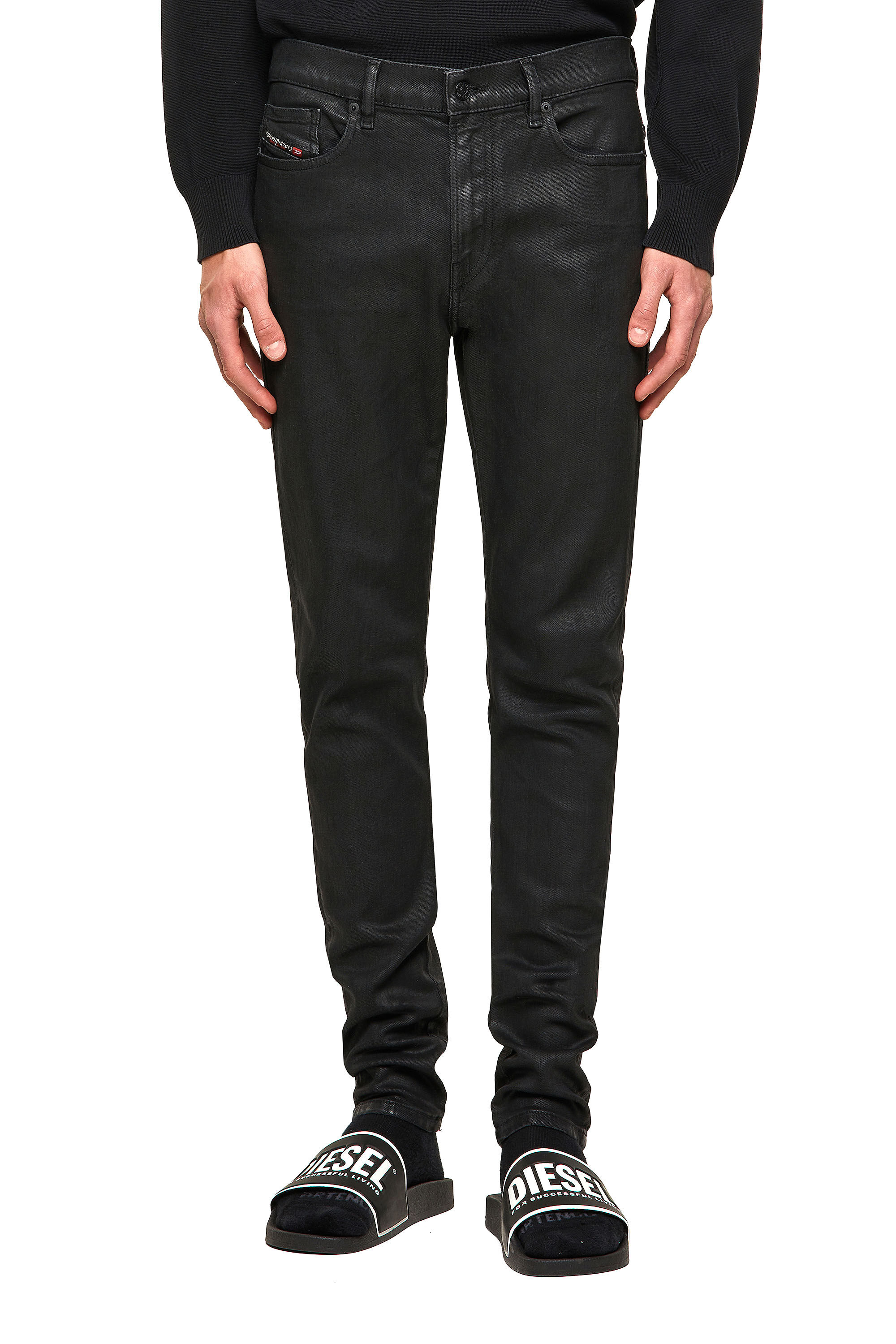 Diesel - D-Amny 009ID Skinny Jeans, Negro/Gris oscuro - Image 3
