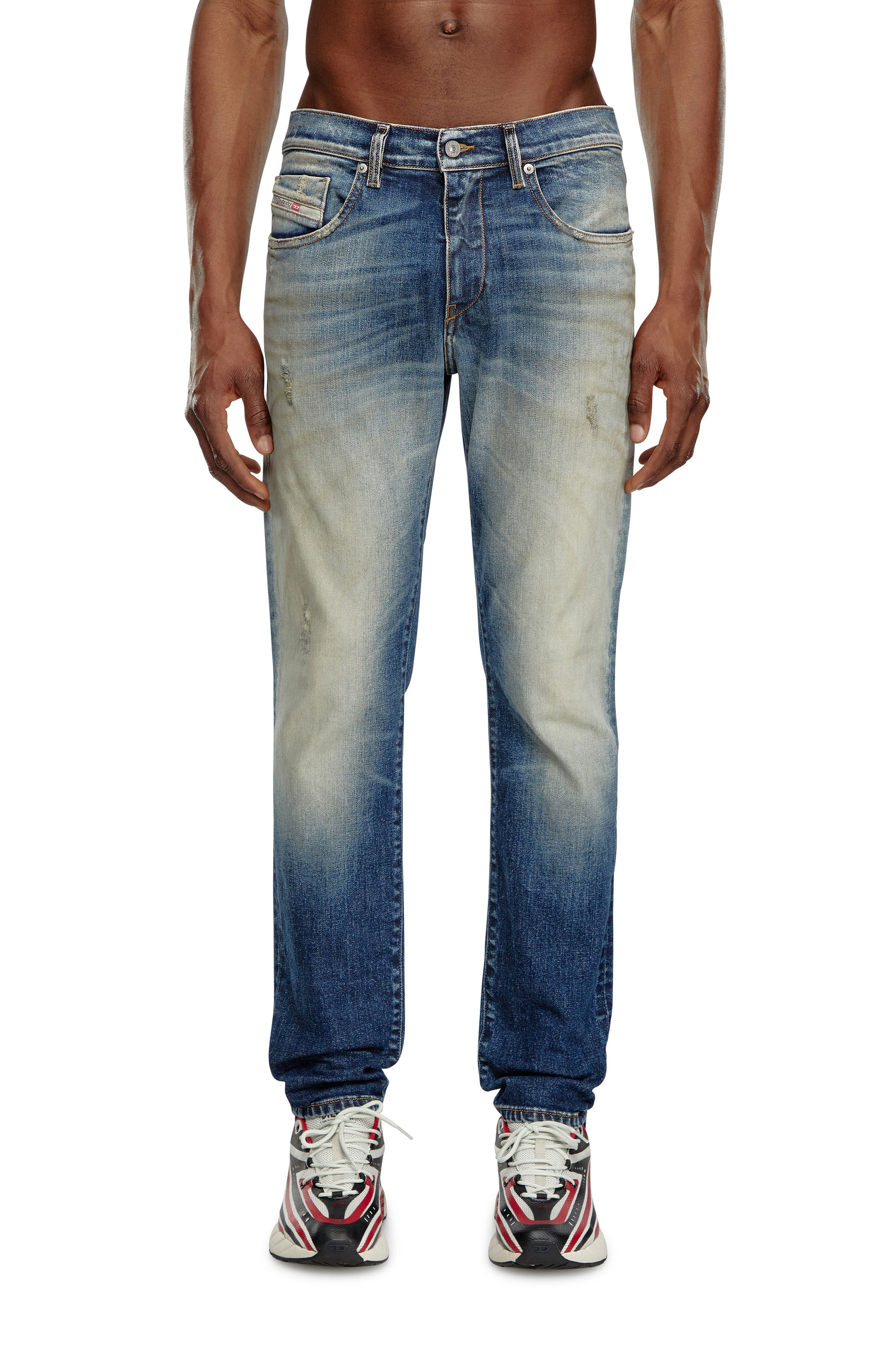 Diesel - Man's Slim Jeans 2019 D-Strukt 09J64, Dark Blue - 3