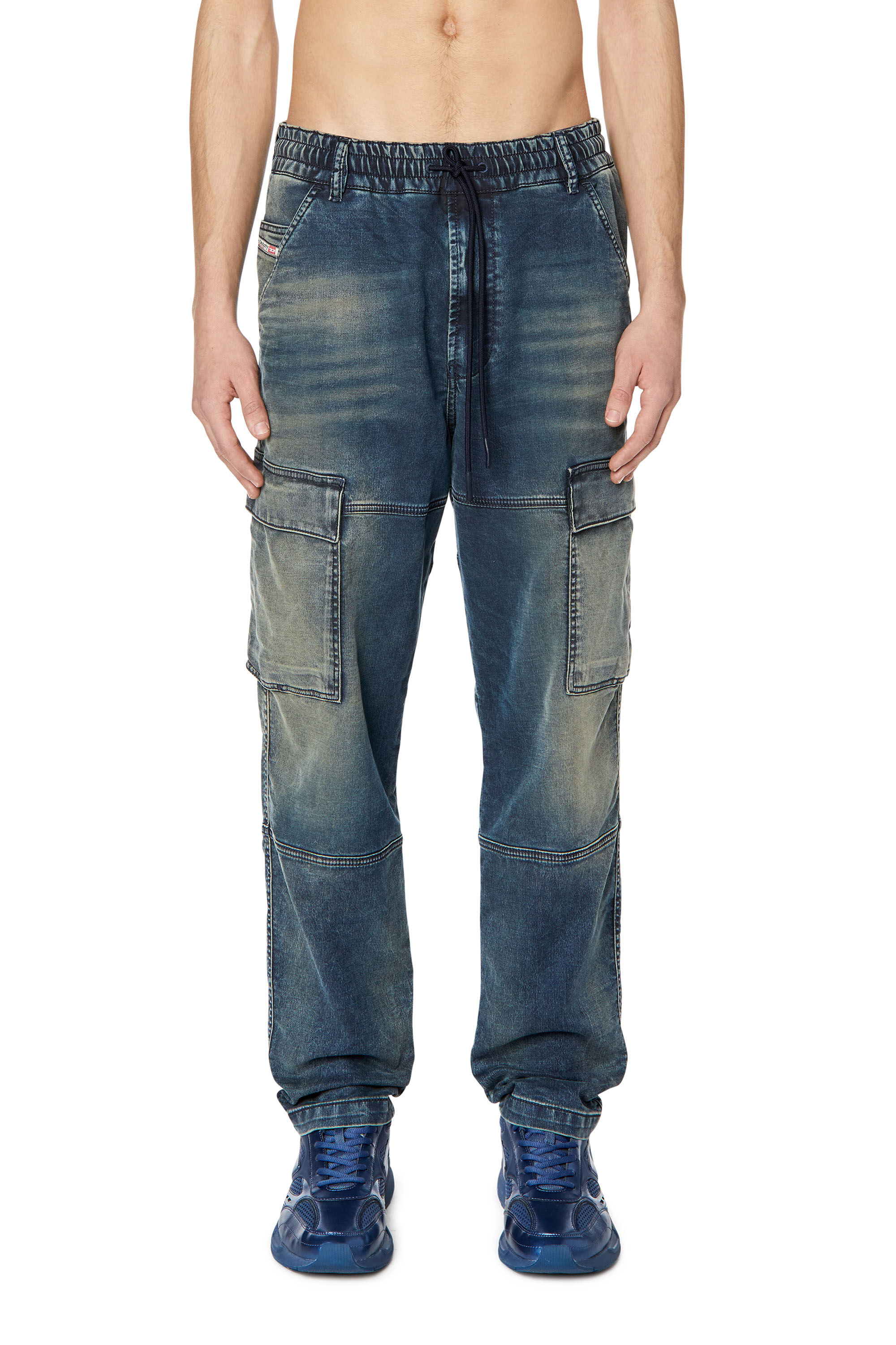 Diesel - Tapered 2030 D-Krooley Joggjeans® 068DS, Azul Oscuro - Image 3