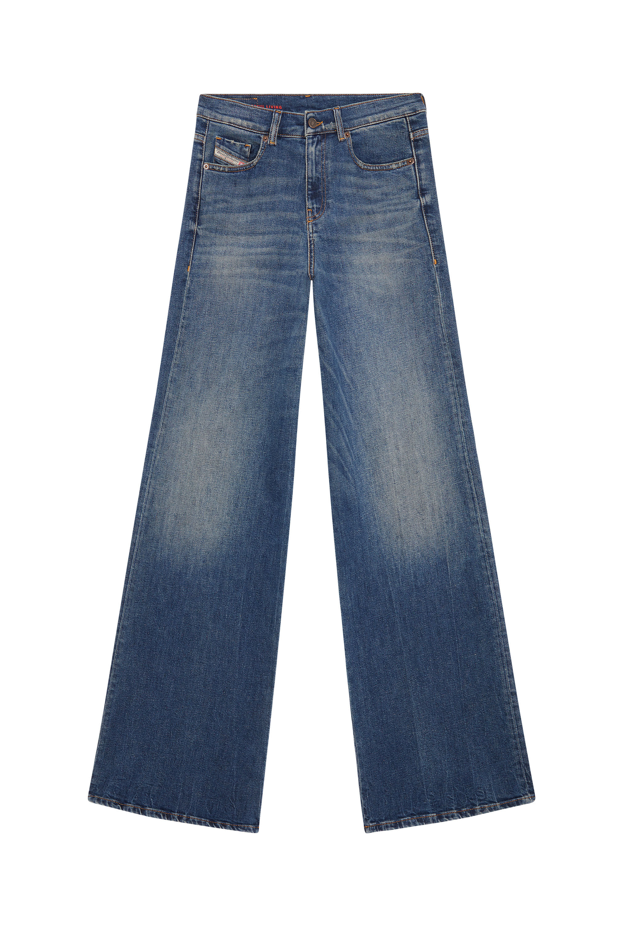 Diesel - 1978 09E66 Bootcut and Flare Jeans, Dark Blue - Image 2