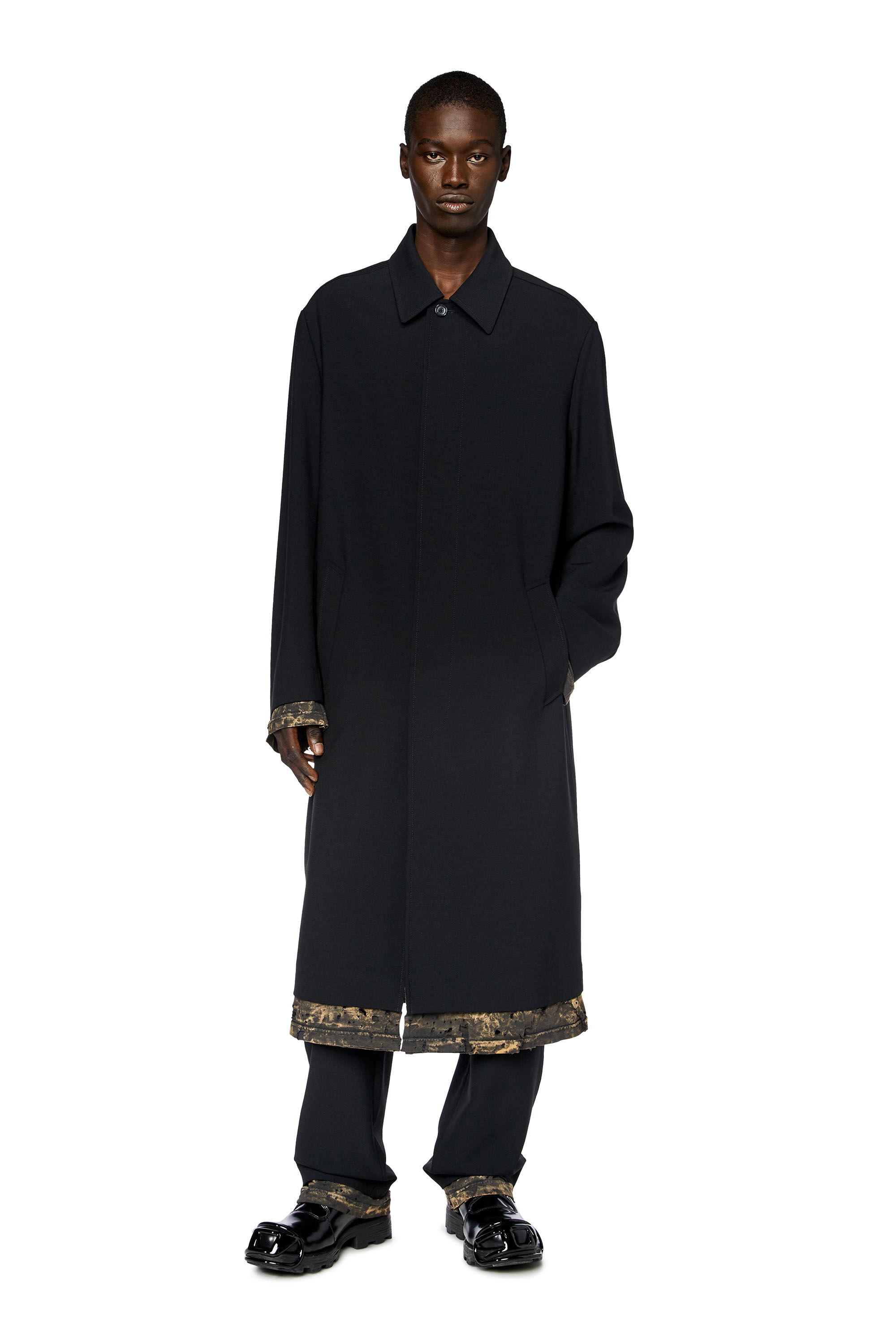 Diesel wool coat deals