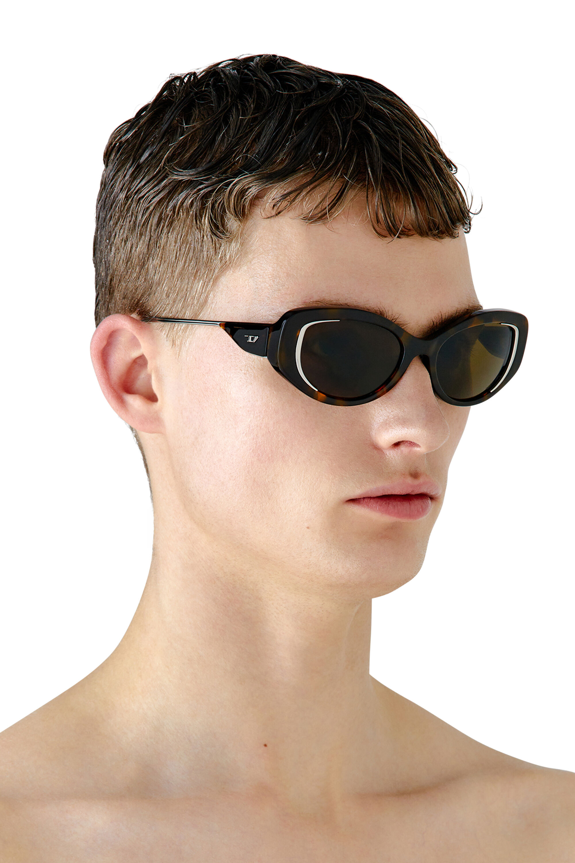 Women's Cat-eye style sunglasses | Brown | Diesel