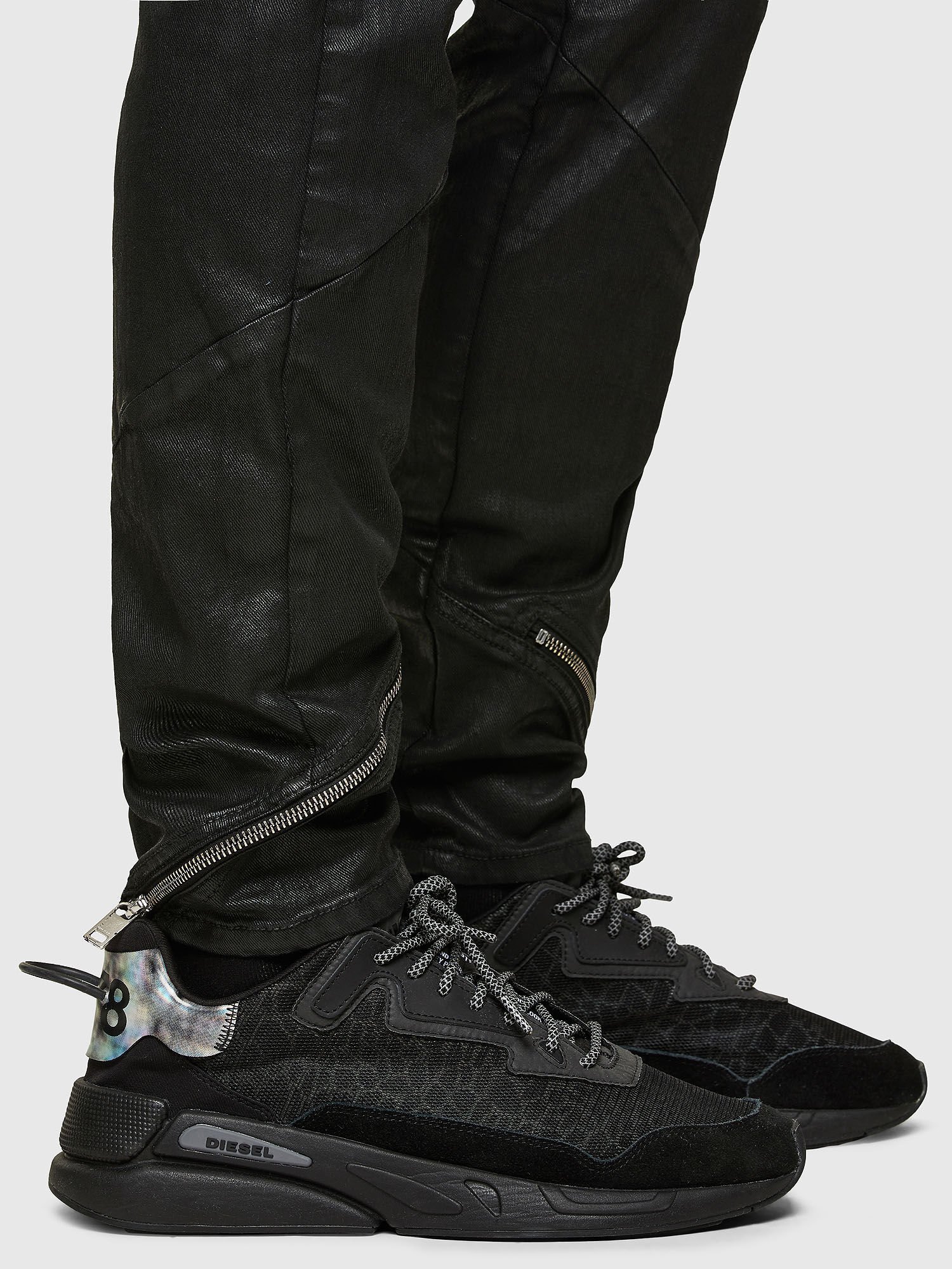 D Strukt 069TK Hombre Vaqueros Slim Negro Gris oscuro Diesel