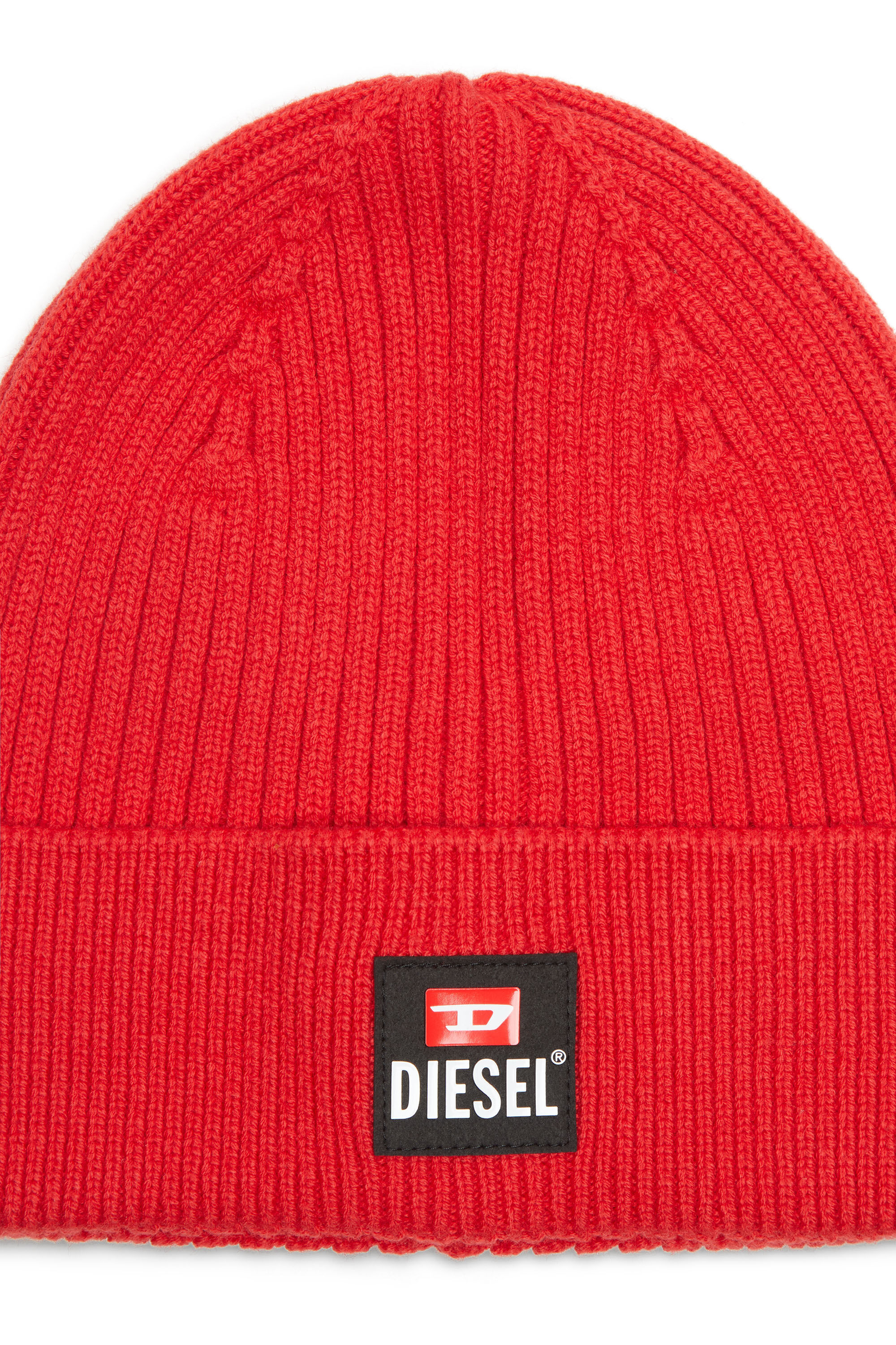 Diesel - K-CODERLAB, Gorro de lana y algodón Hombre in Rojo - 3
