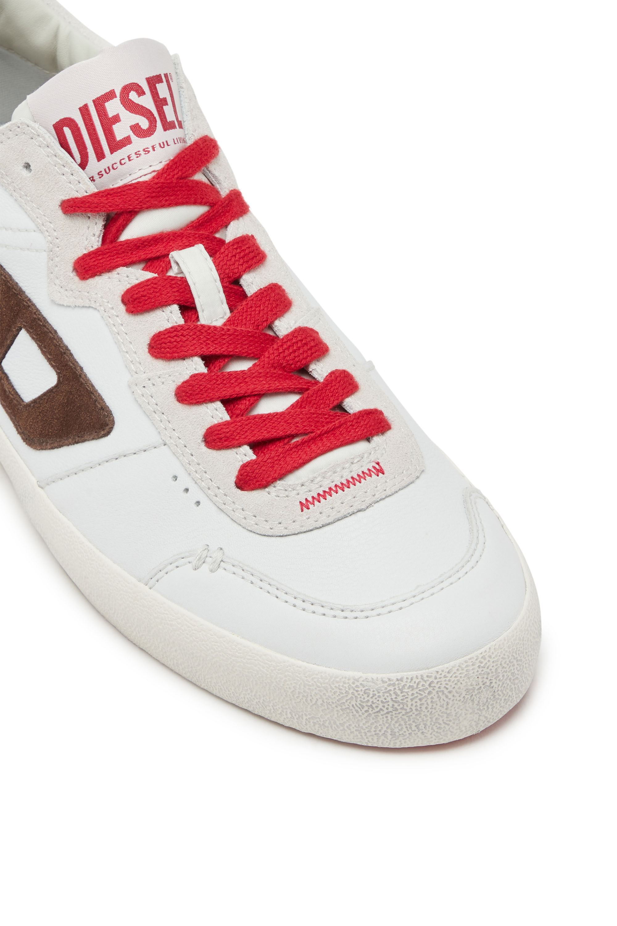 Men s S Leroji Low Distressed sneakers in leather and suede Multicolor Diesel