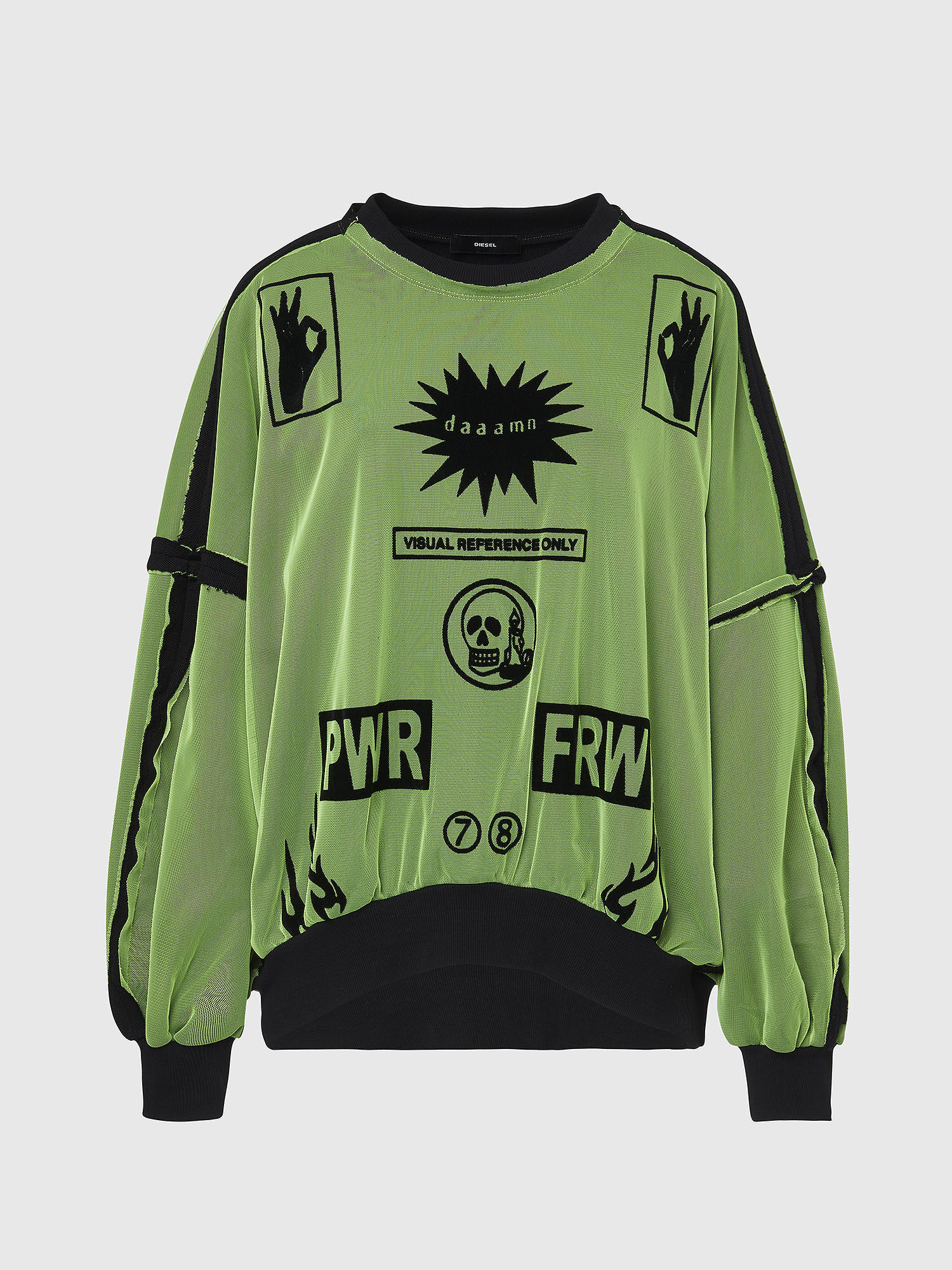 Diesel top green sweatshirt