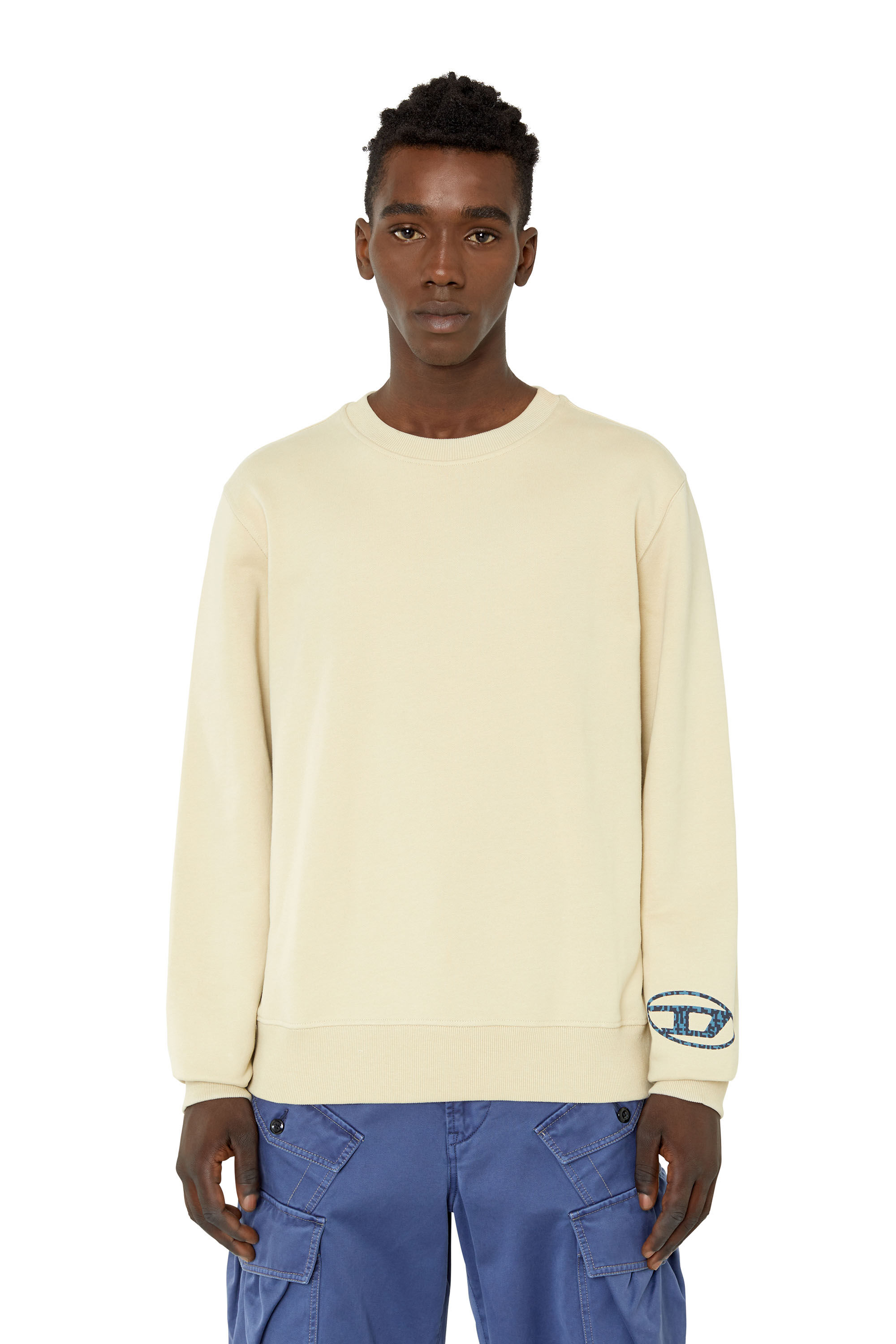 S-GINN-D-MON Man: Sweatshirt with oversized logo print | Diesel