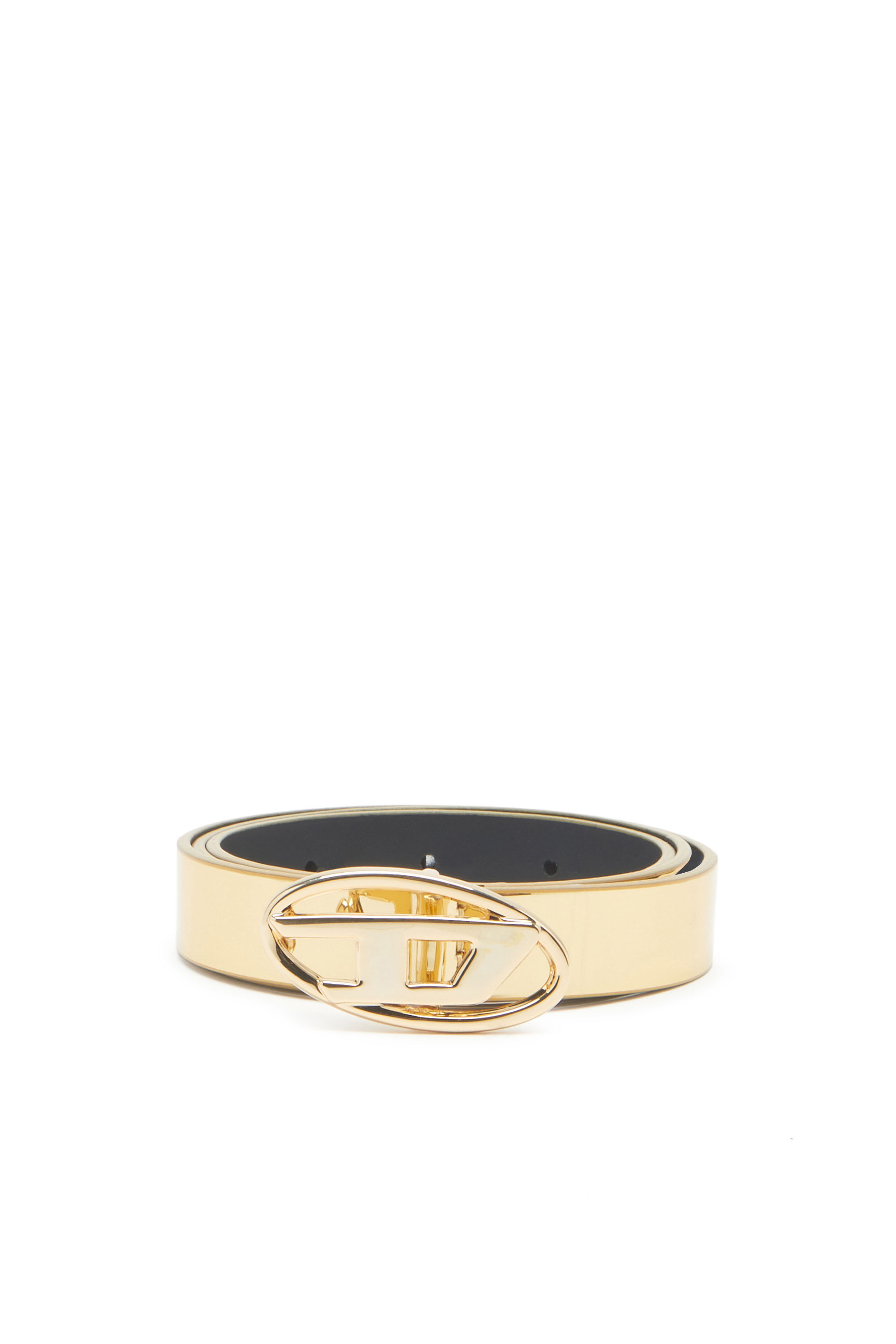 Women's 2cm slim metallic belt | Gold | Diesel