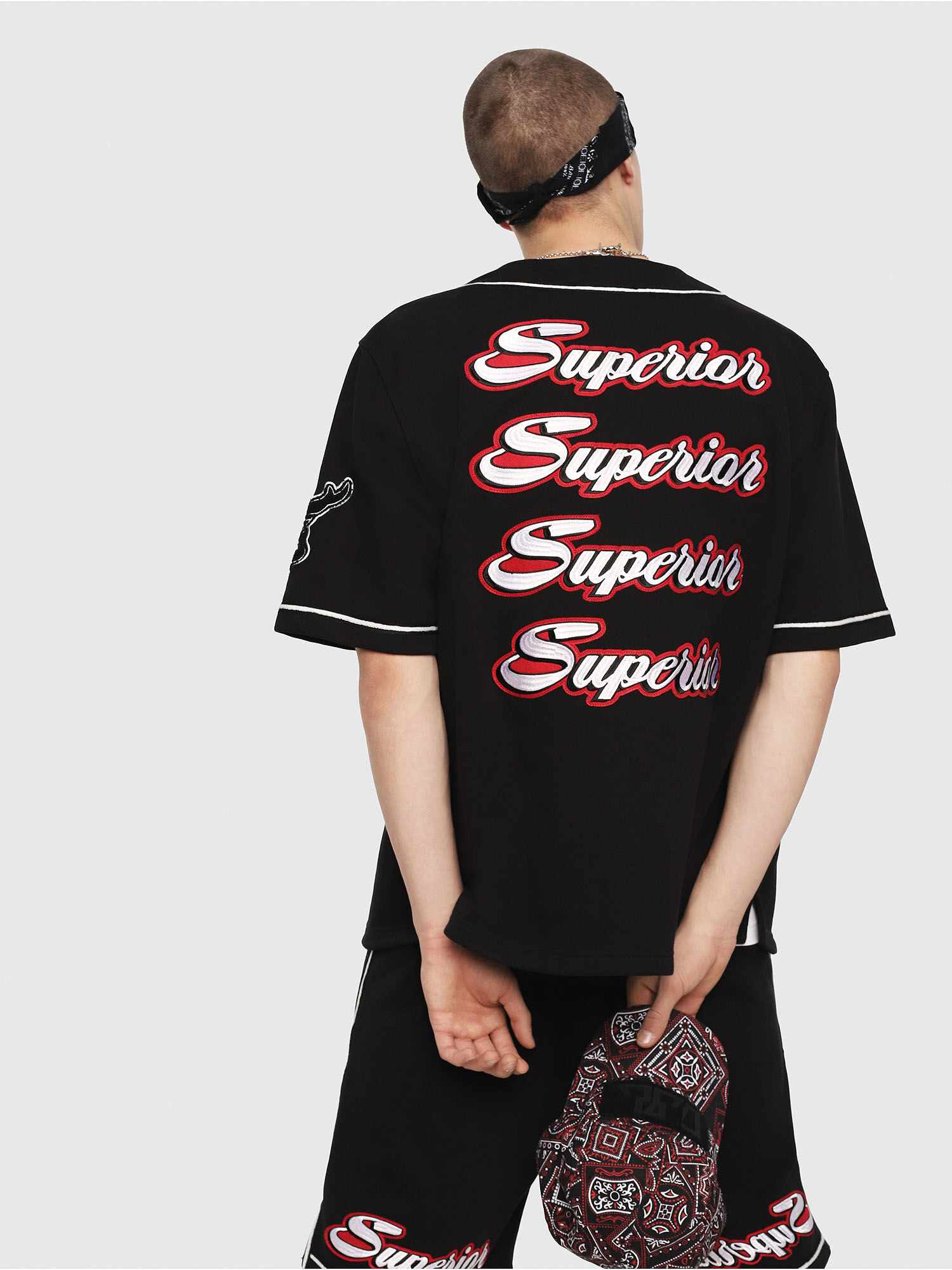 SUPREME Snake Script Logo Baseball Jersey