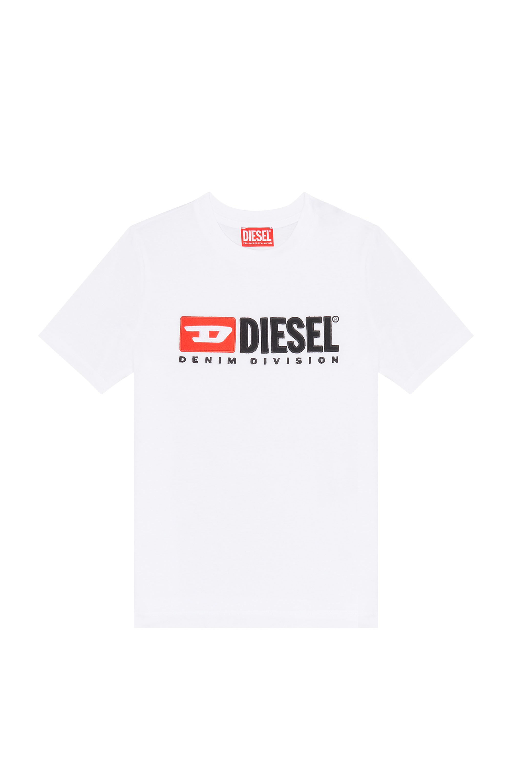 Diesel - T-REG-DIV, Camiseta con parches con el logotipo Mujer in Blanco - 2
