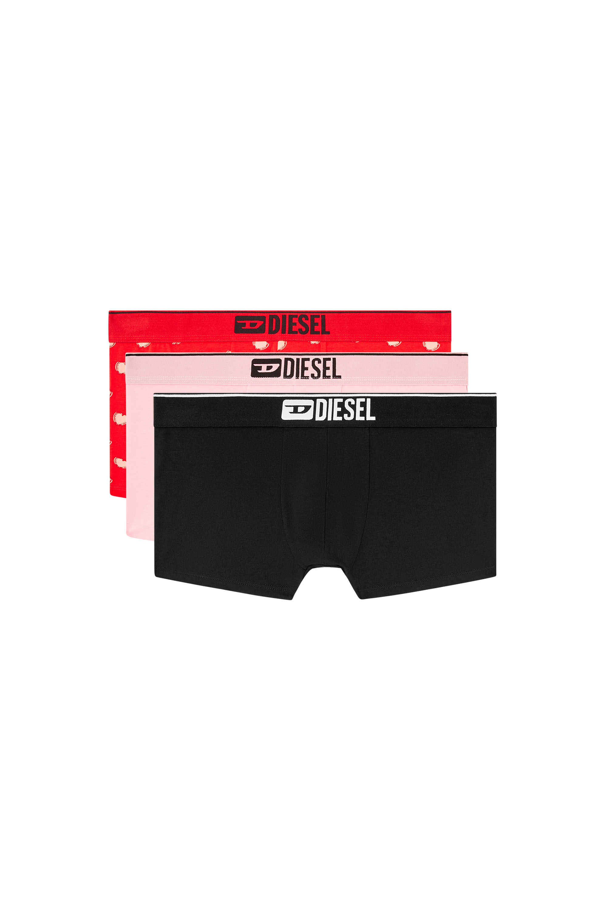Diesel - DAMIEN-GFT-3PACK, Man's Three-pack boxer briefs with heart motif in Black/Red - 4