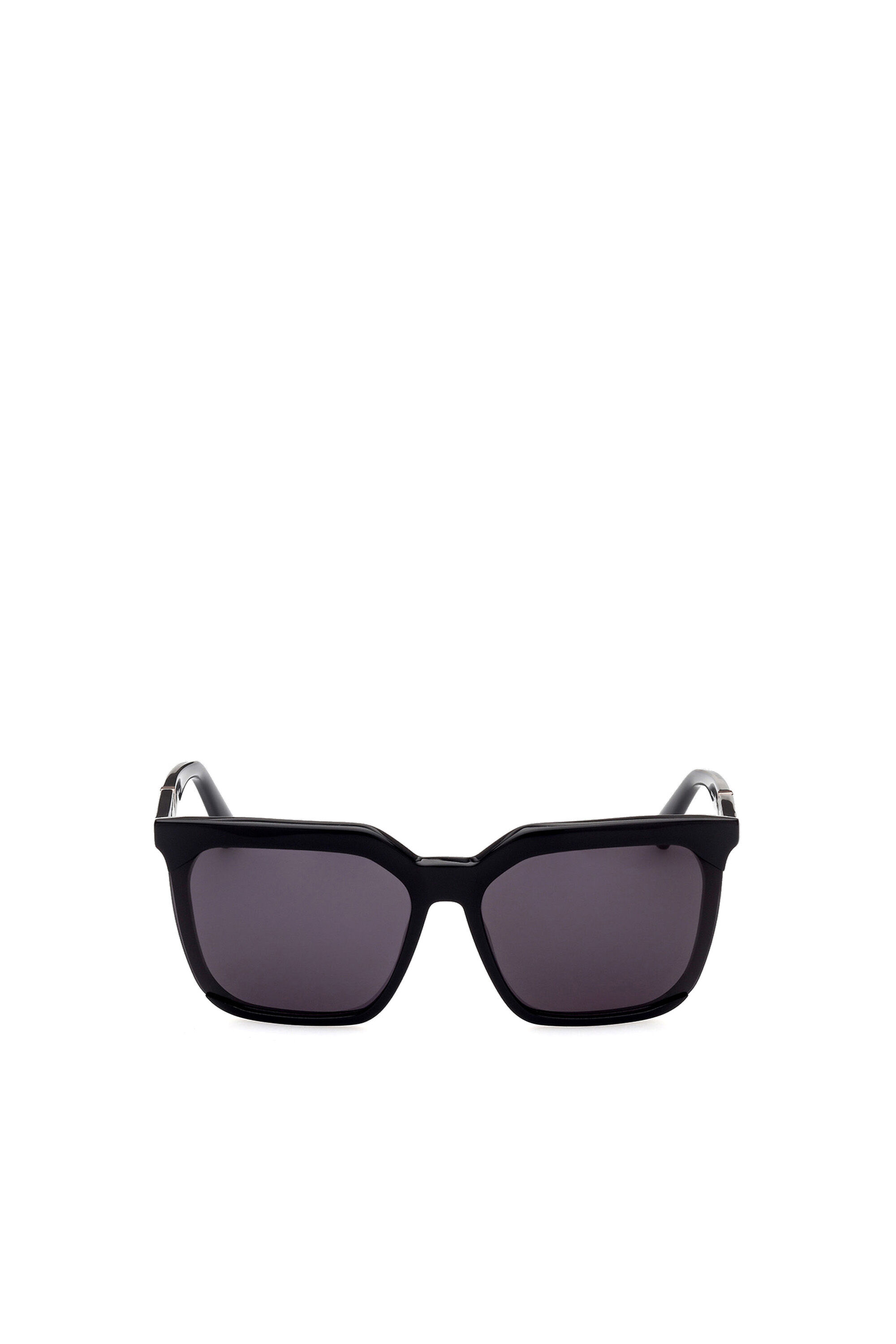 Diesel - DL0338, Woman's Squared Sunglasses with oversize volumes in Black - 1