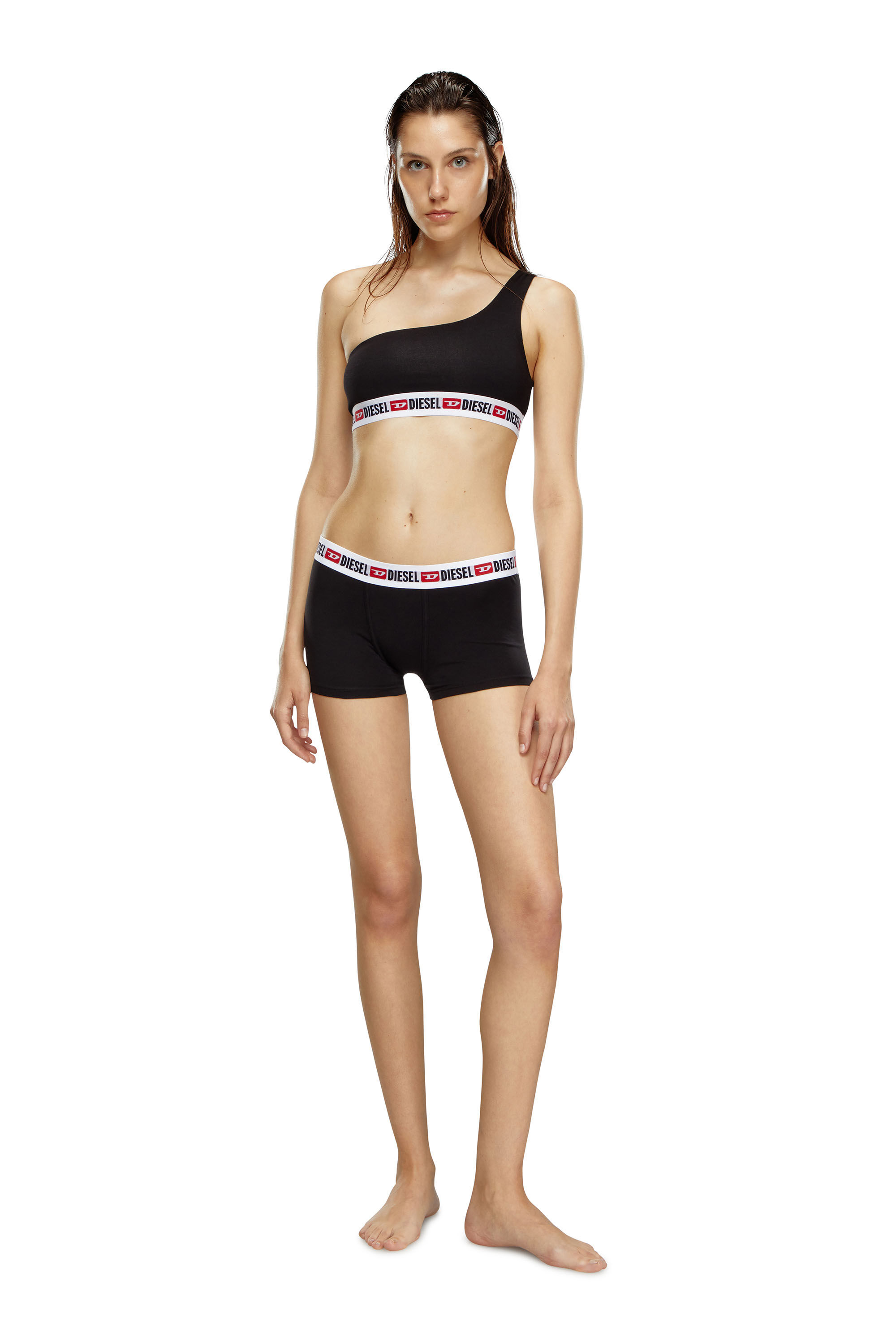 Diesel - UFPN-MYA, Calzoncillos con cintura con logo Mujer in Negro - 2