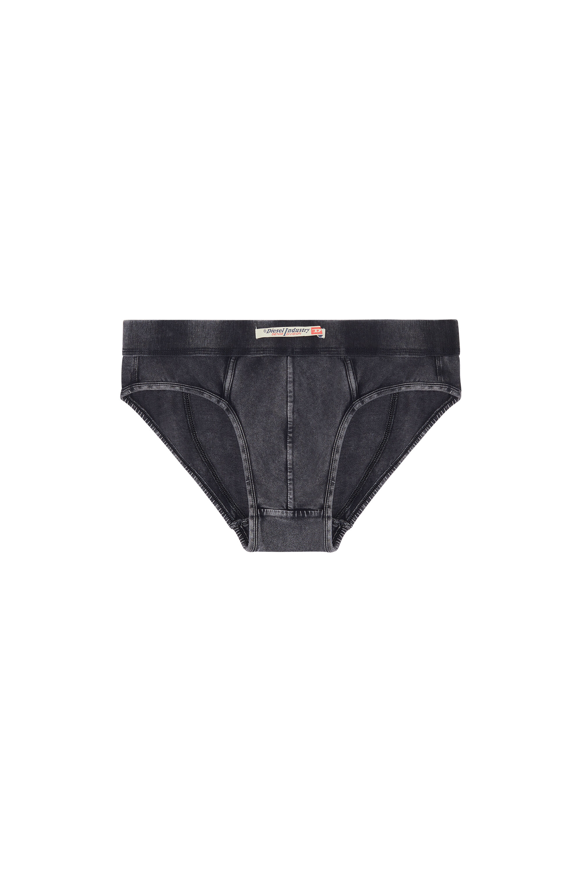 Diesel - UMBR-ANDRE-H, Calzoncillos de algodón efecto denim Hombre in Negro - 2