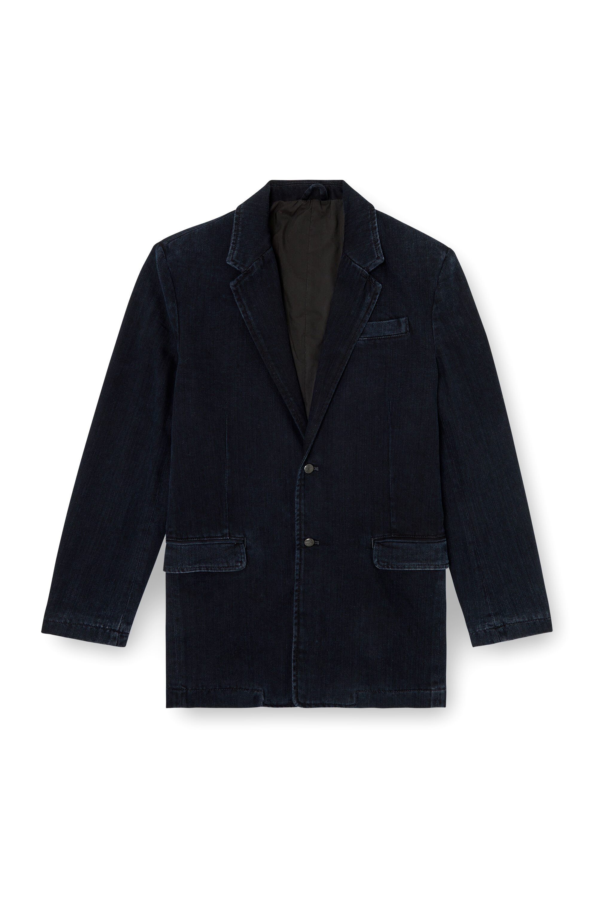 Women's Blazer in lightly treated denim | Blue | Diesel Women's Blazer in lightly treated denim | Blue | Diesel