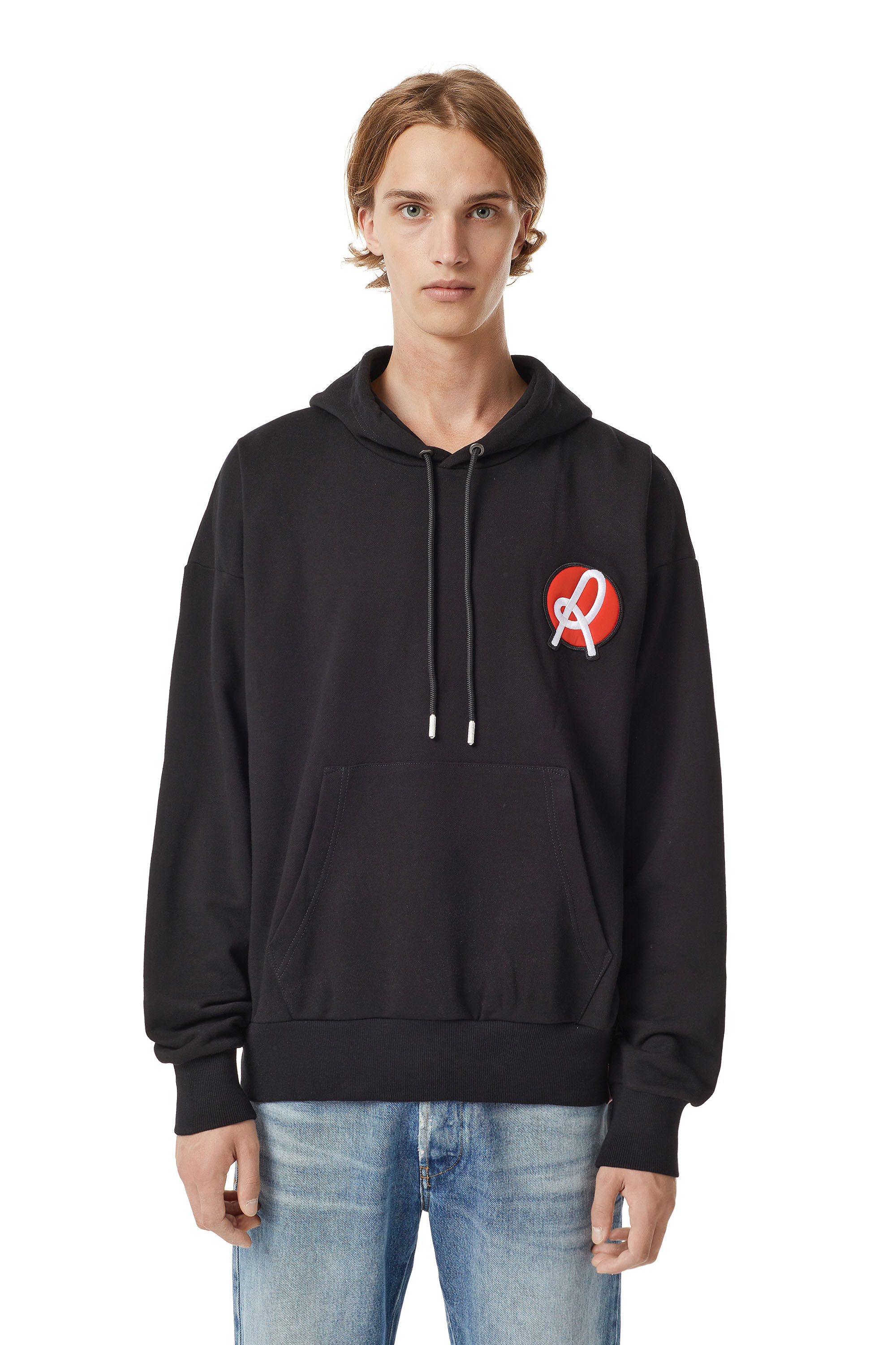 Diesel - LR-S-GIRK-HOOD-VIC, Sudadera con capucha Diesel + L.R. Vicenza Hombre in Negro - 3